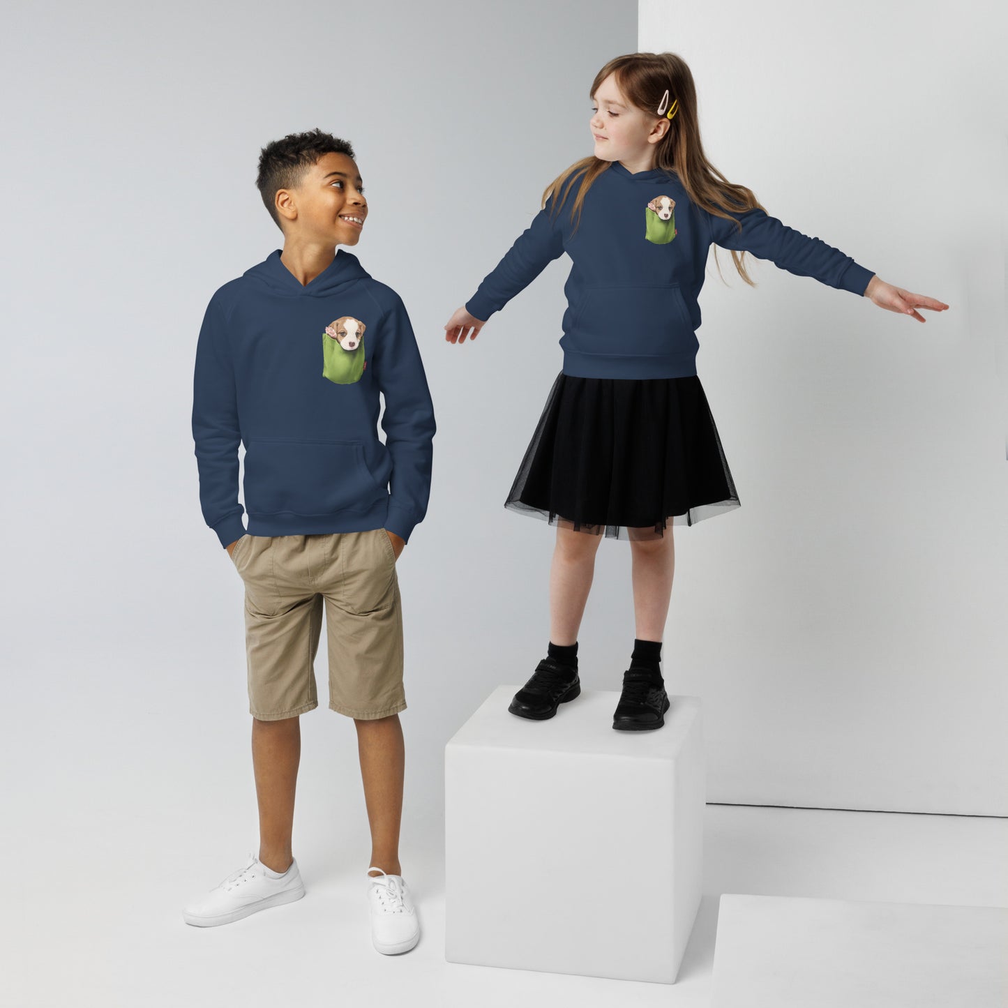 Jack Russell Terrier Kids eco hoodie