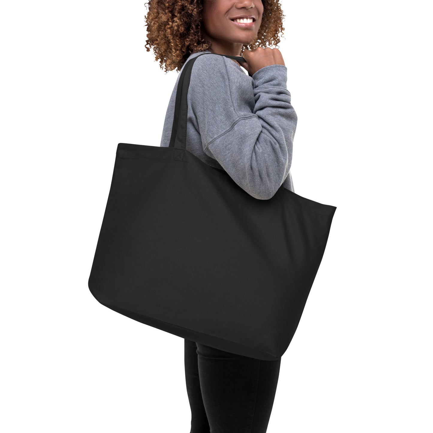 Pug Large organic tote bag