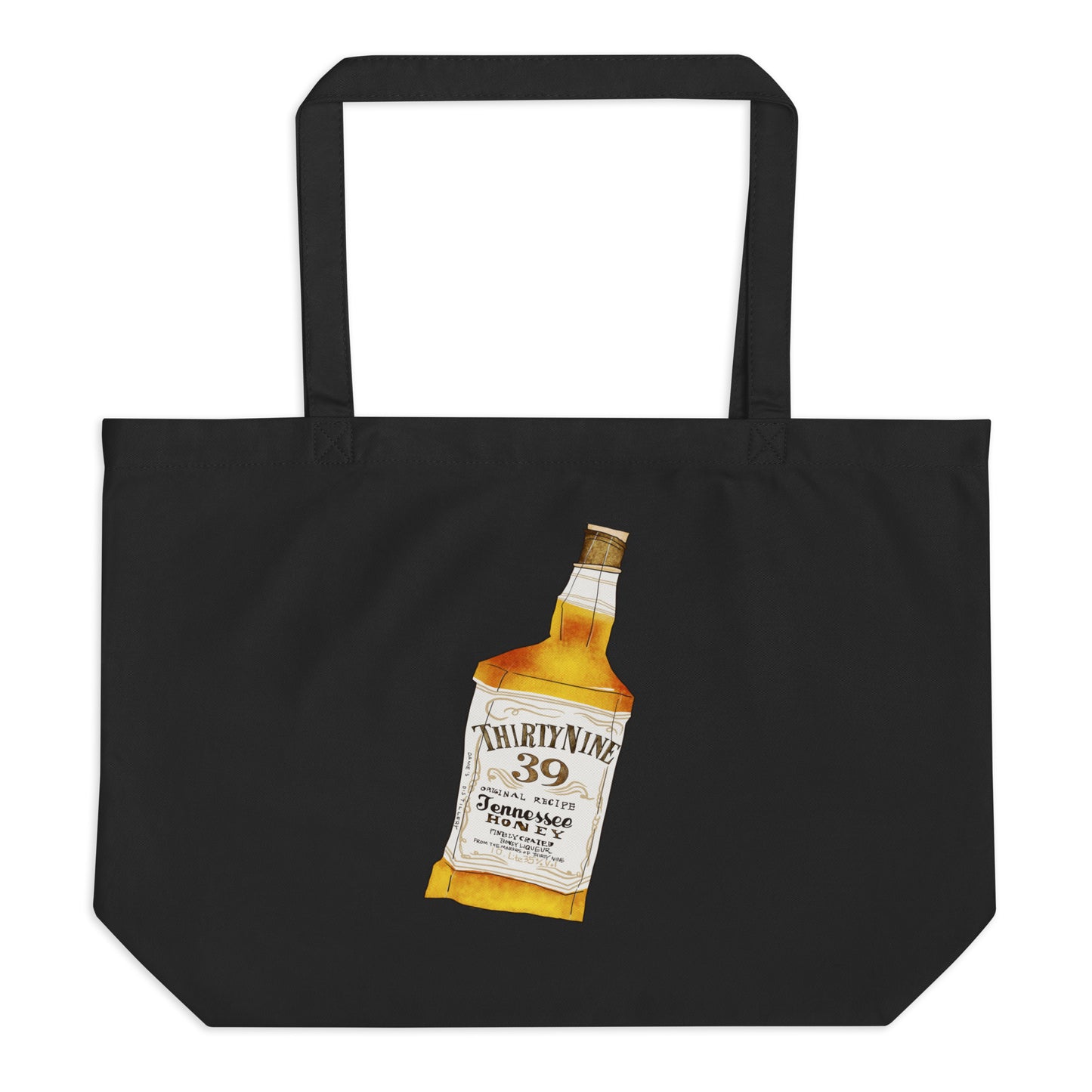 Whiskey Large organic tote bag