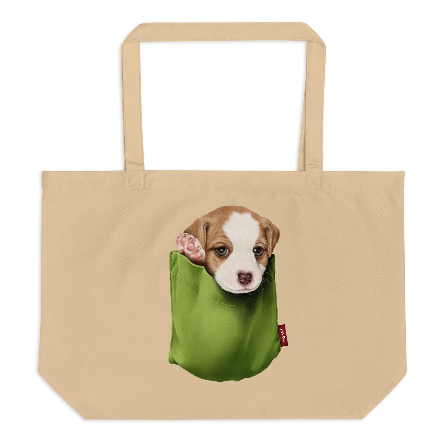Jack Russell Terrier Large organic tote bag