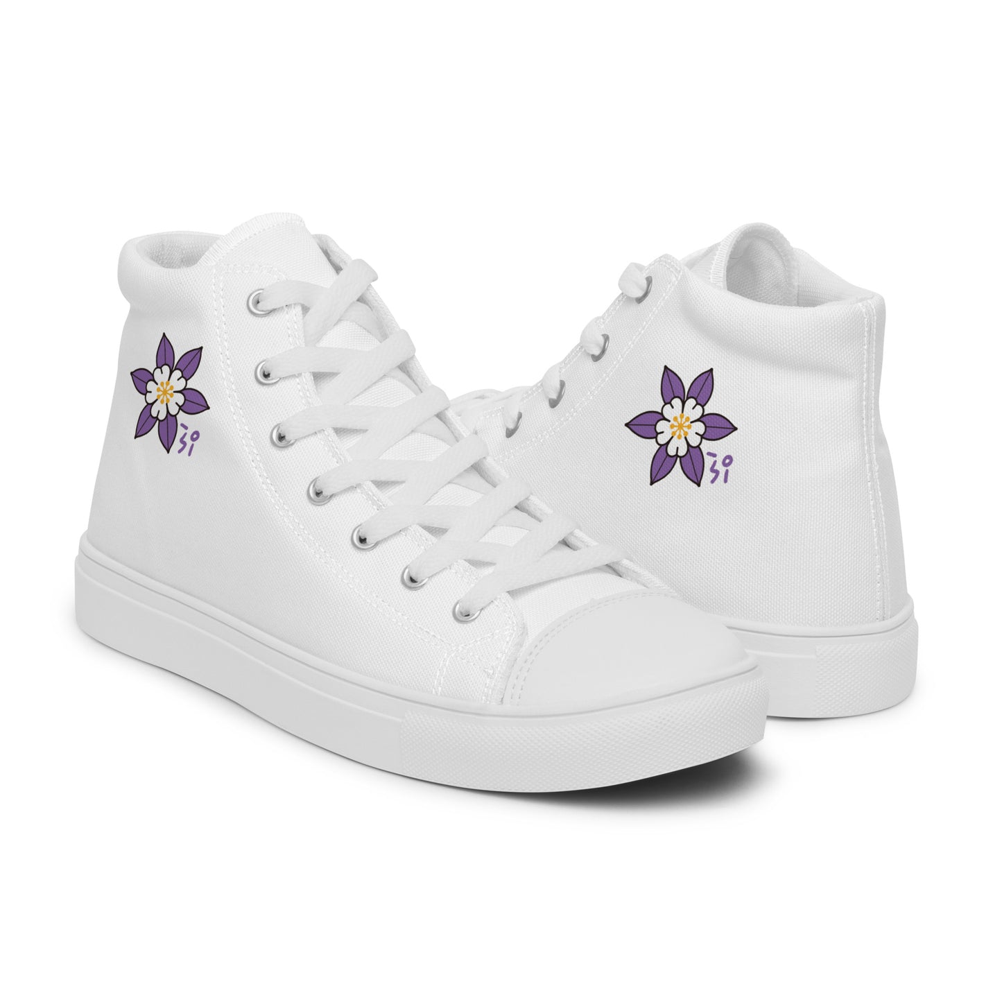 Columbine Men’s high top canvas shoes