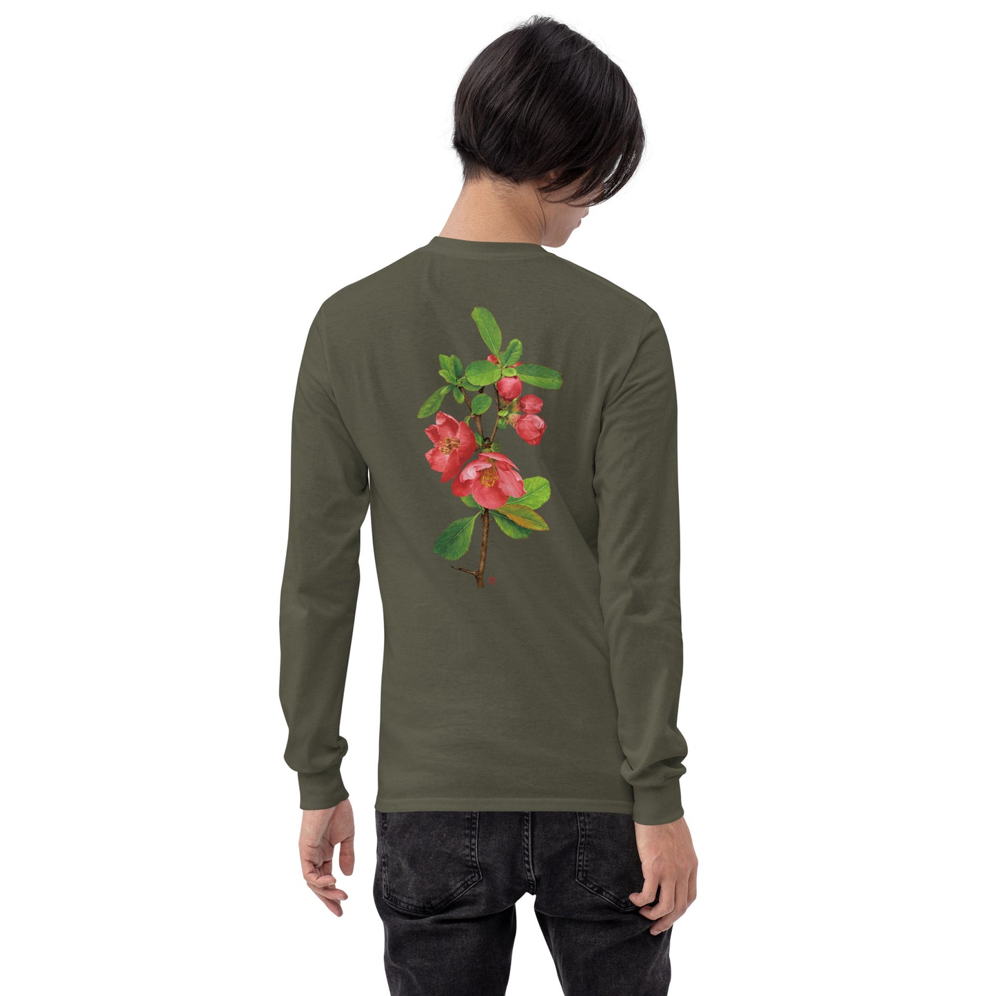 Chinese quince Men’s Long Sleeve Shirt