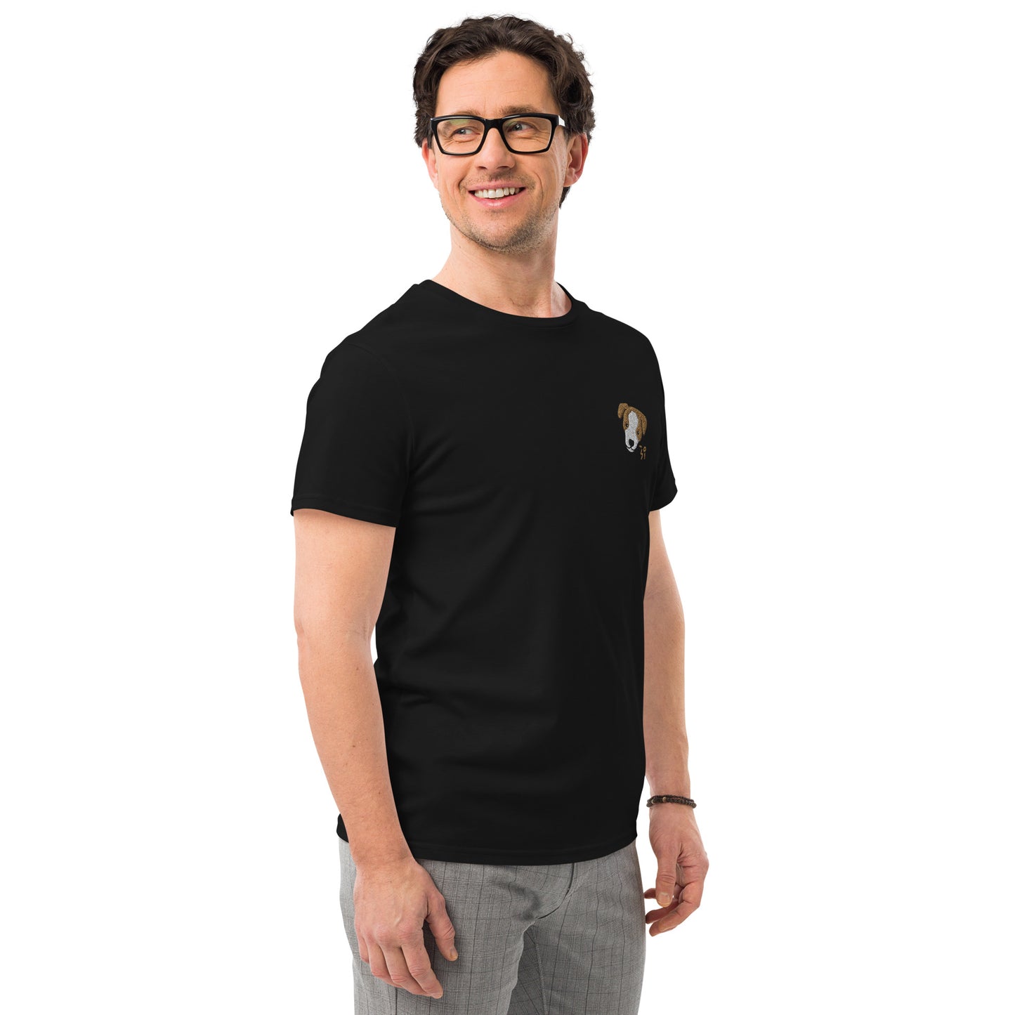 Jack Russell Terrier Men's premium cotton t-shirt