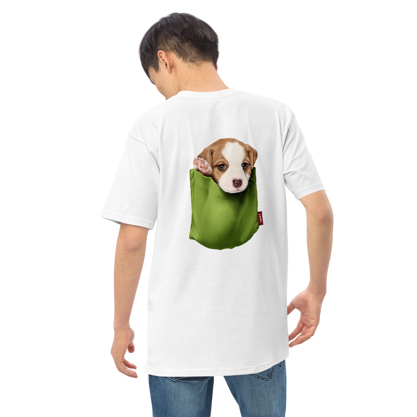 Jack Russell Terrier Men’s premium heavyweight tee