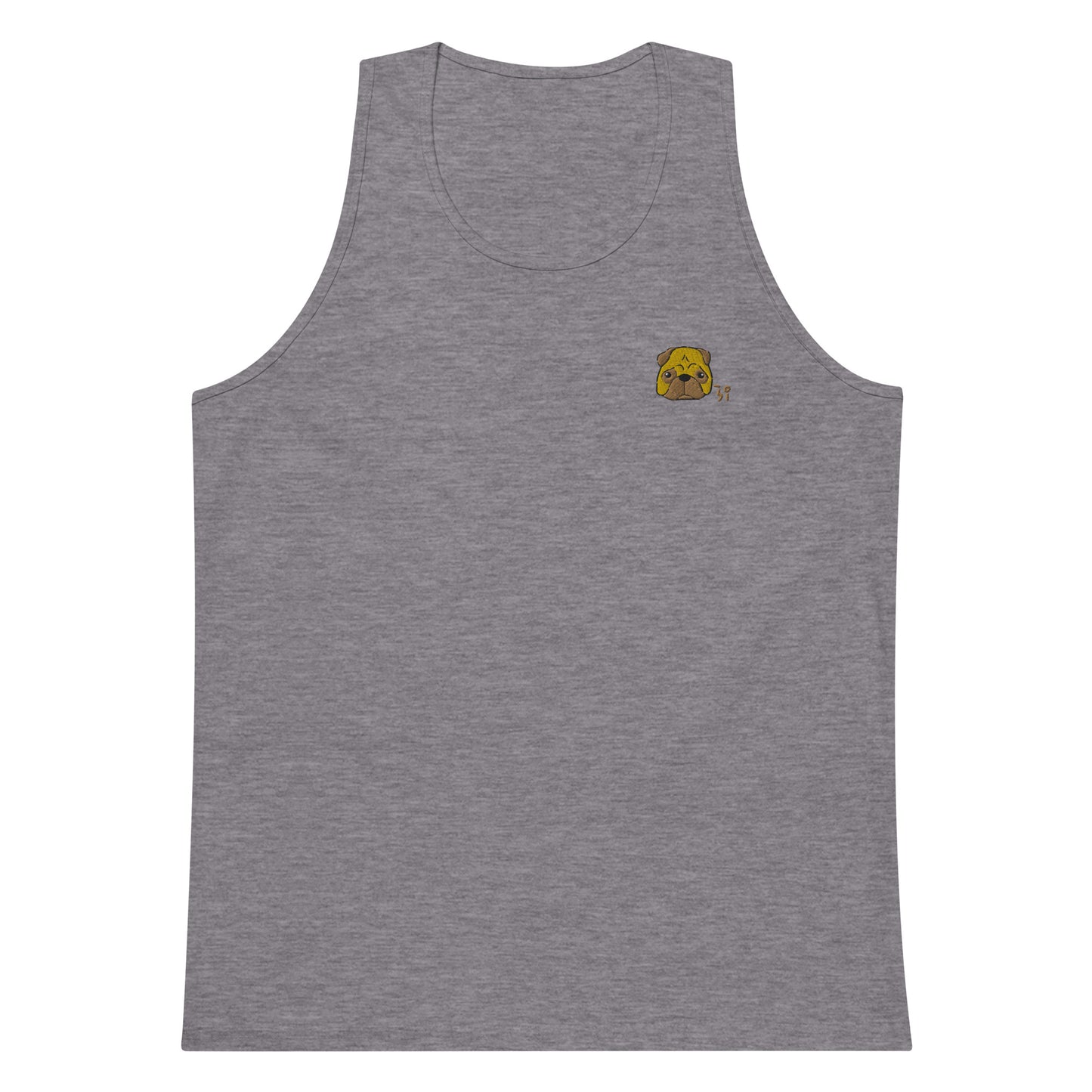 Pug Men’s premium tank top