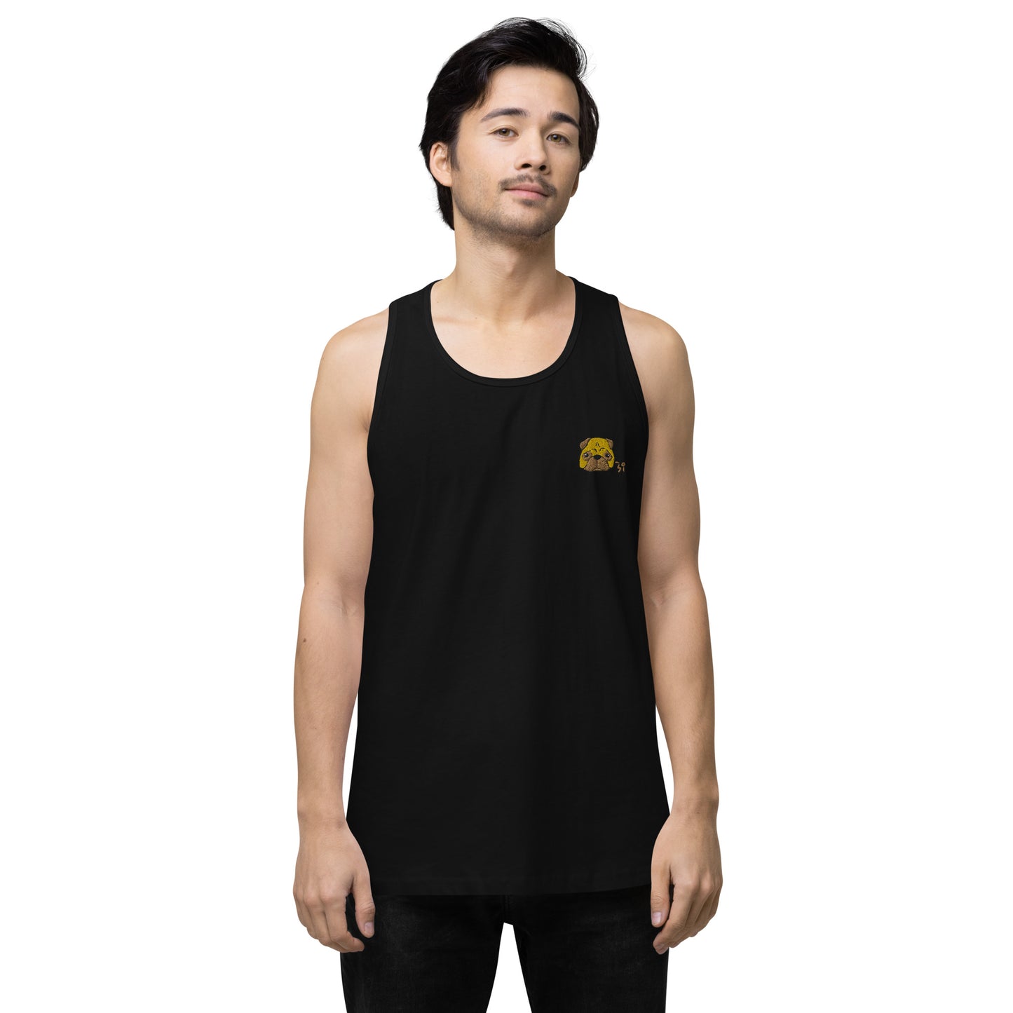 Pug Men’s premium tank top