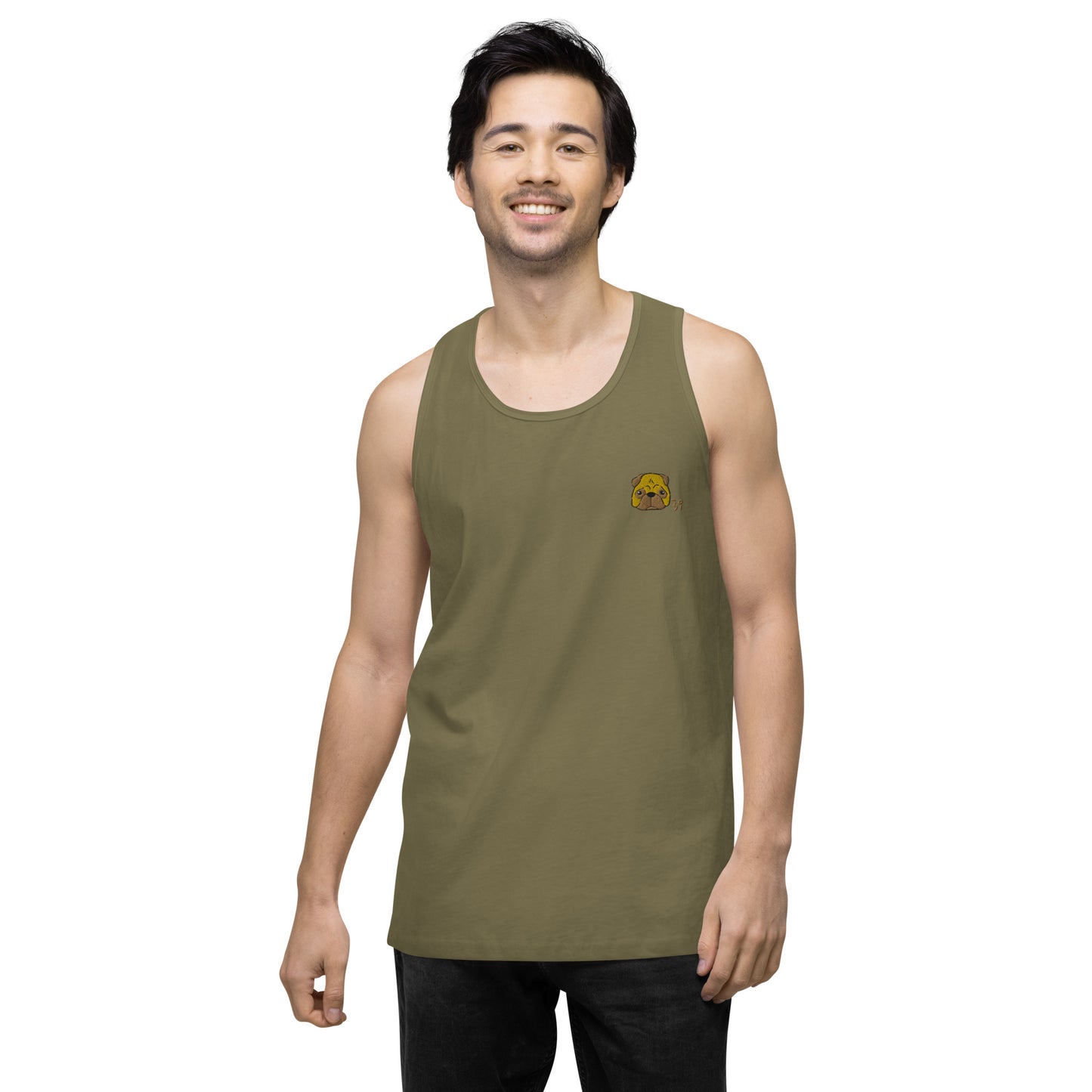 Pug Men’s premium tank top