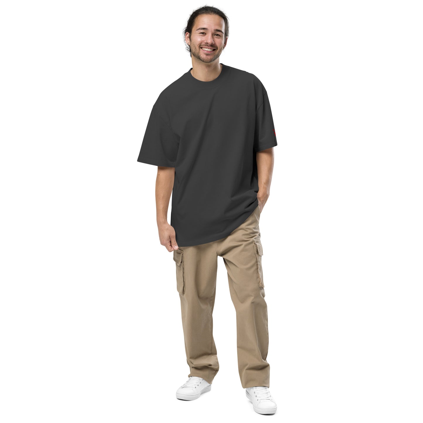 Pug Oversized faded t-shirt