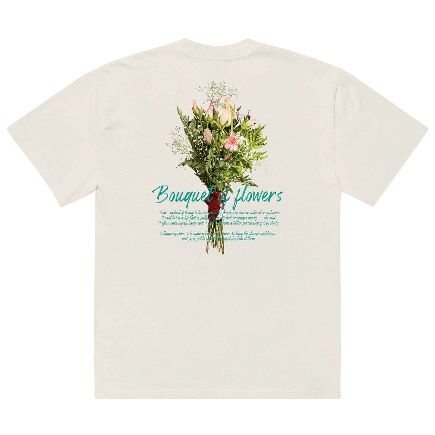 Bouquet Oversized faded t-shirt