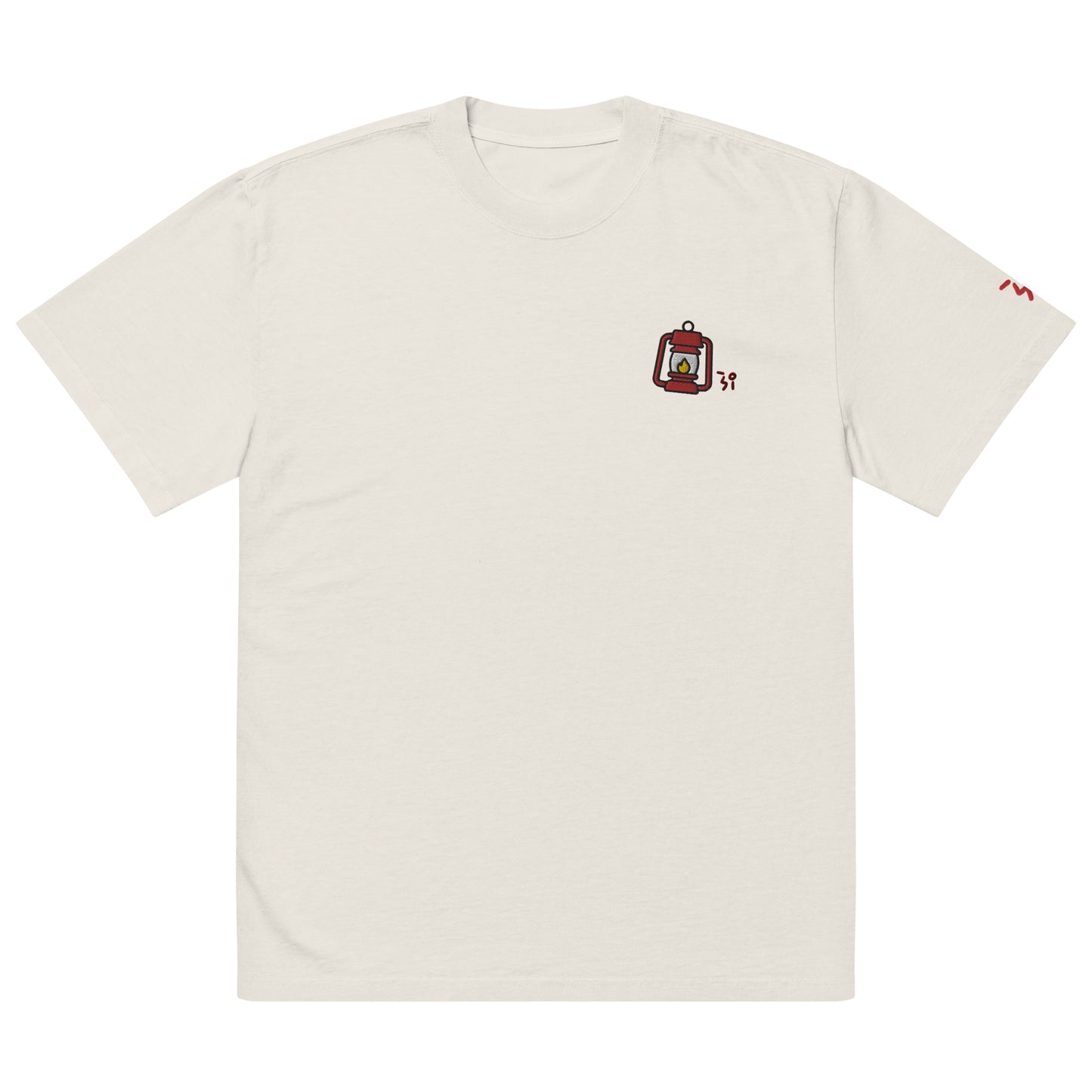Camp lantern Oversized faded t-shirt