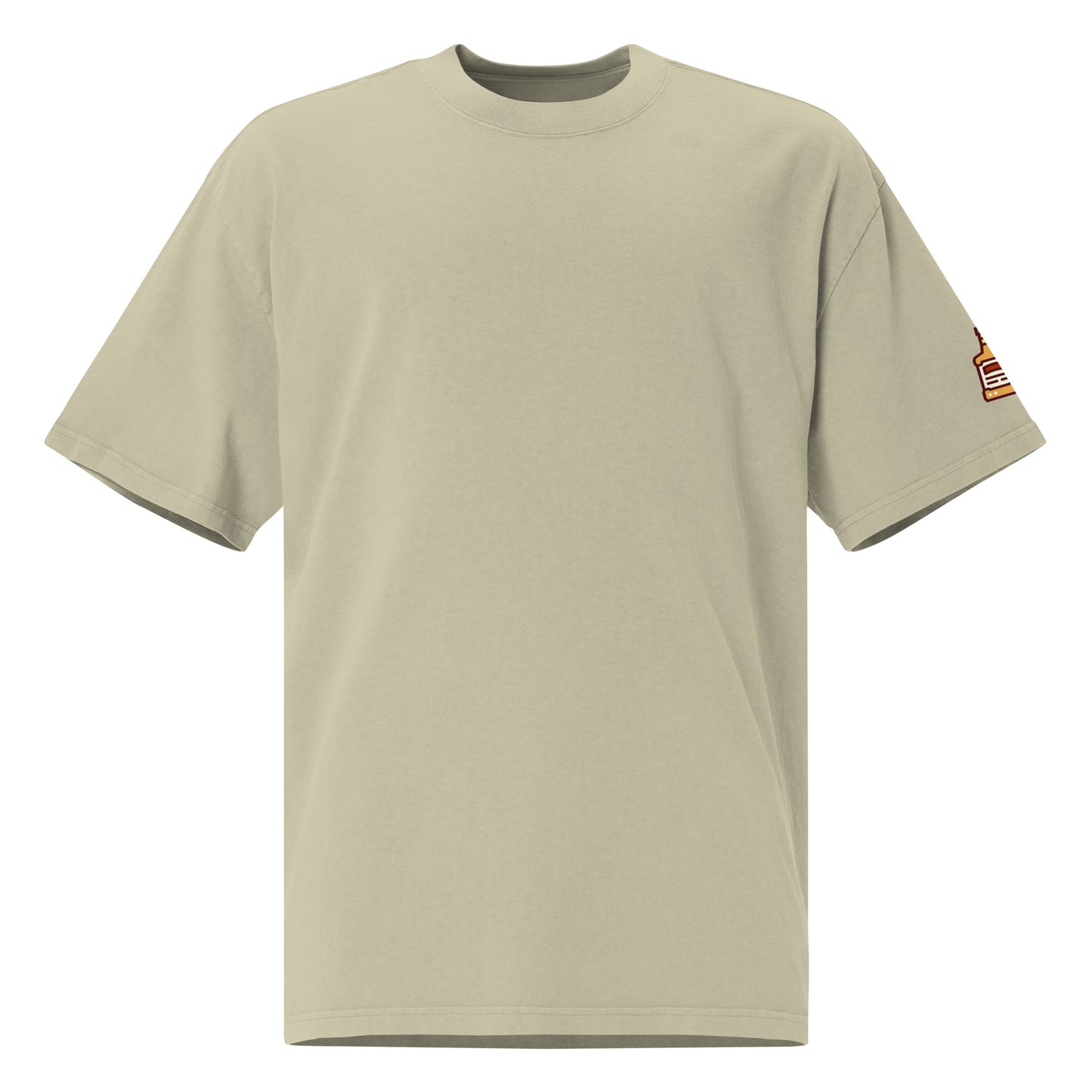 Whiskey Oversized faded t-shirt