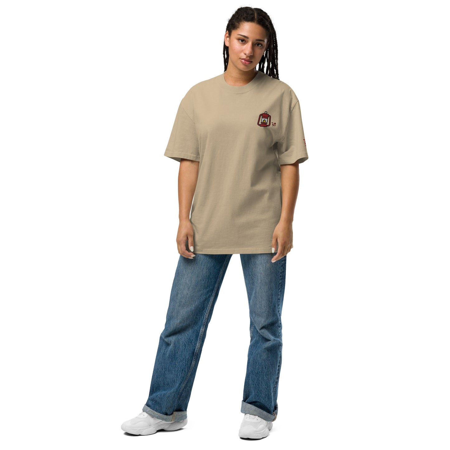 Camp lantern Oversized faded t-shirt