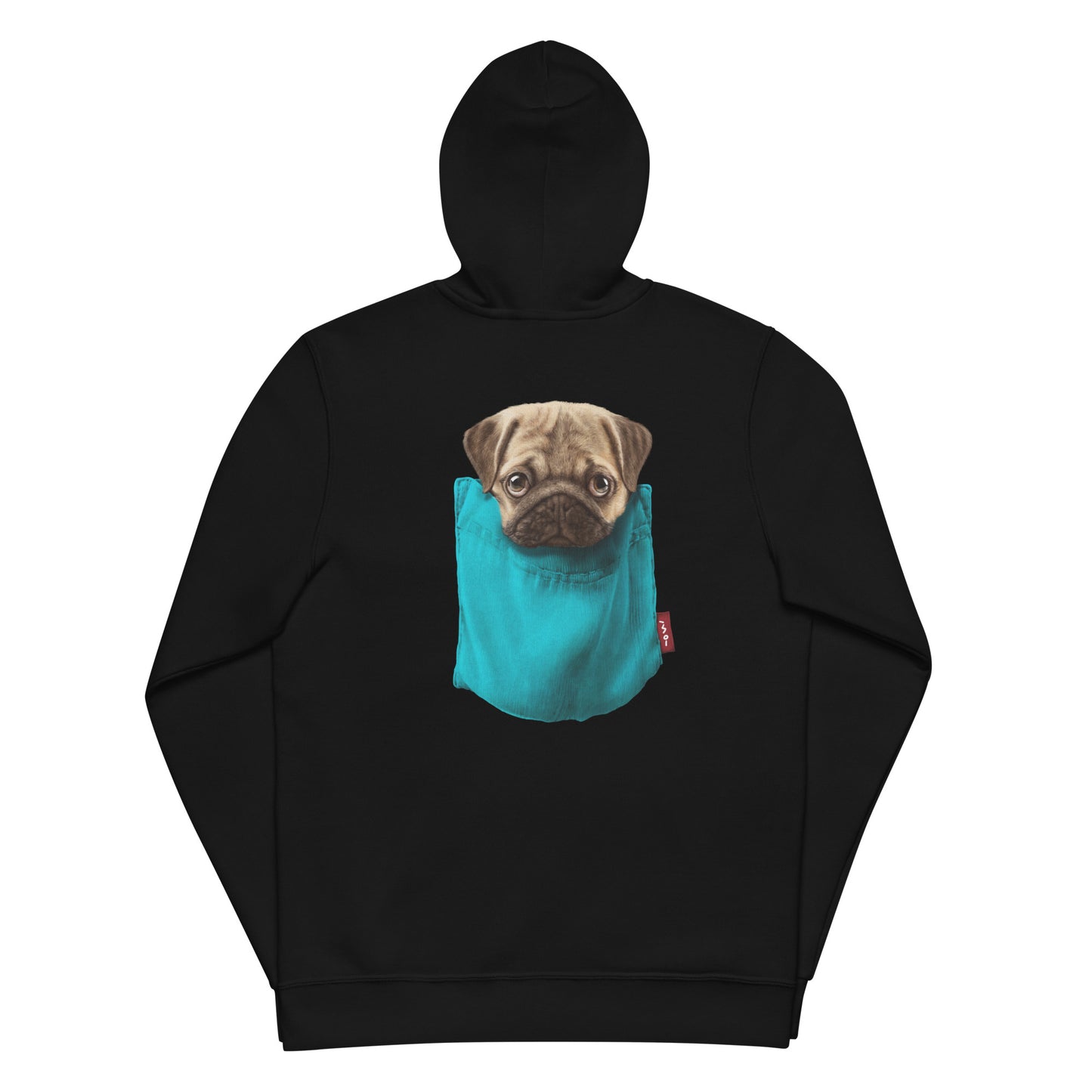 Pug Unisex basic zip hoodie