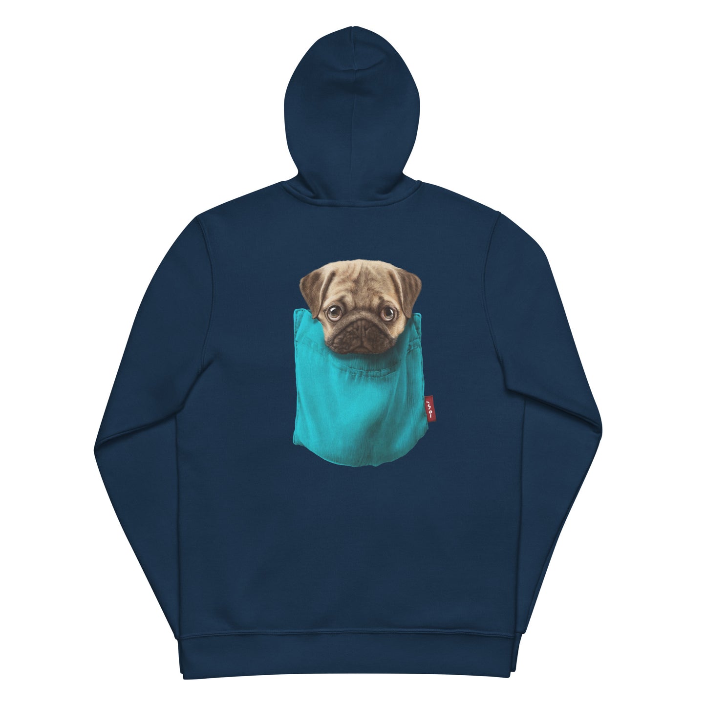 Pug Unisex basic zip hoodie