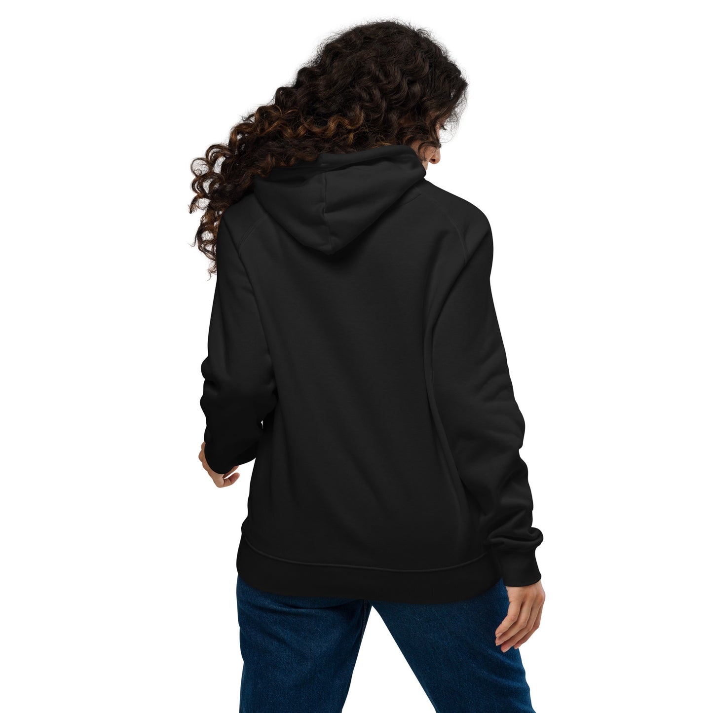 Pug Unisex eco raglan hoodie