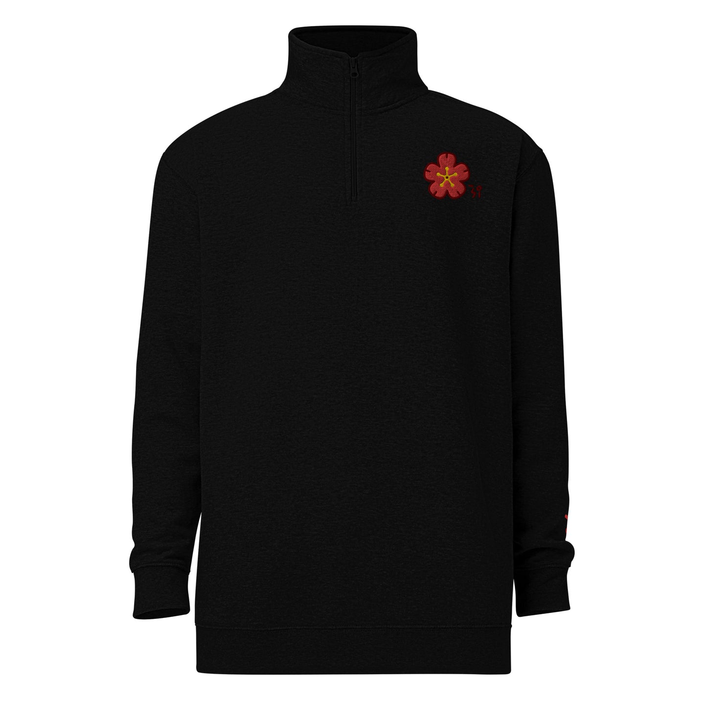 Chinese quince Unisex fleece pullover