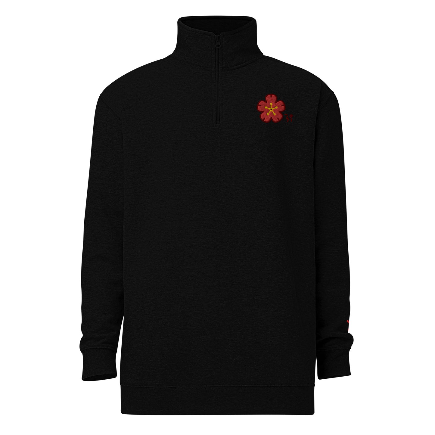 Chinese quince Unisex fleece pullover