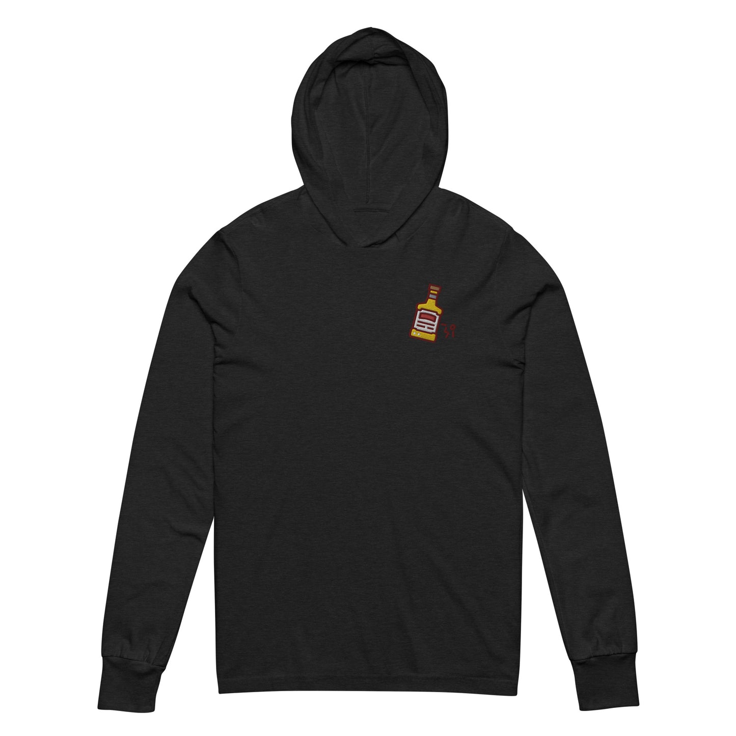 Whiskey Hooded long-sleeve tee