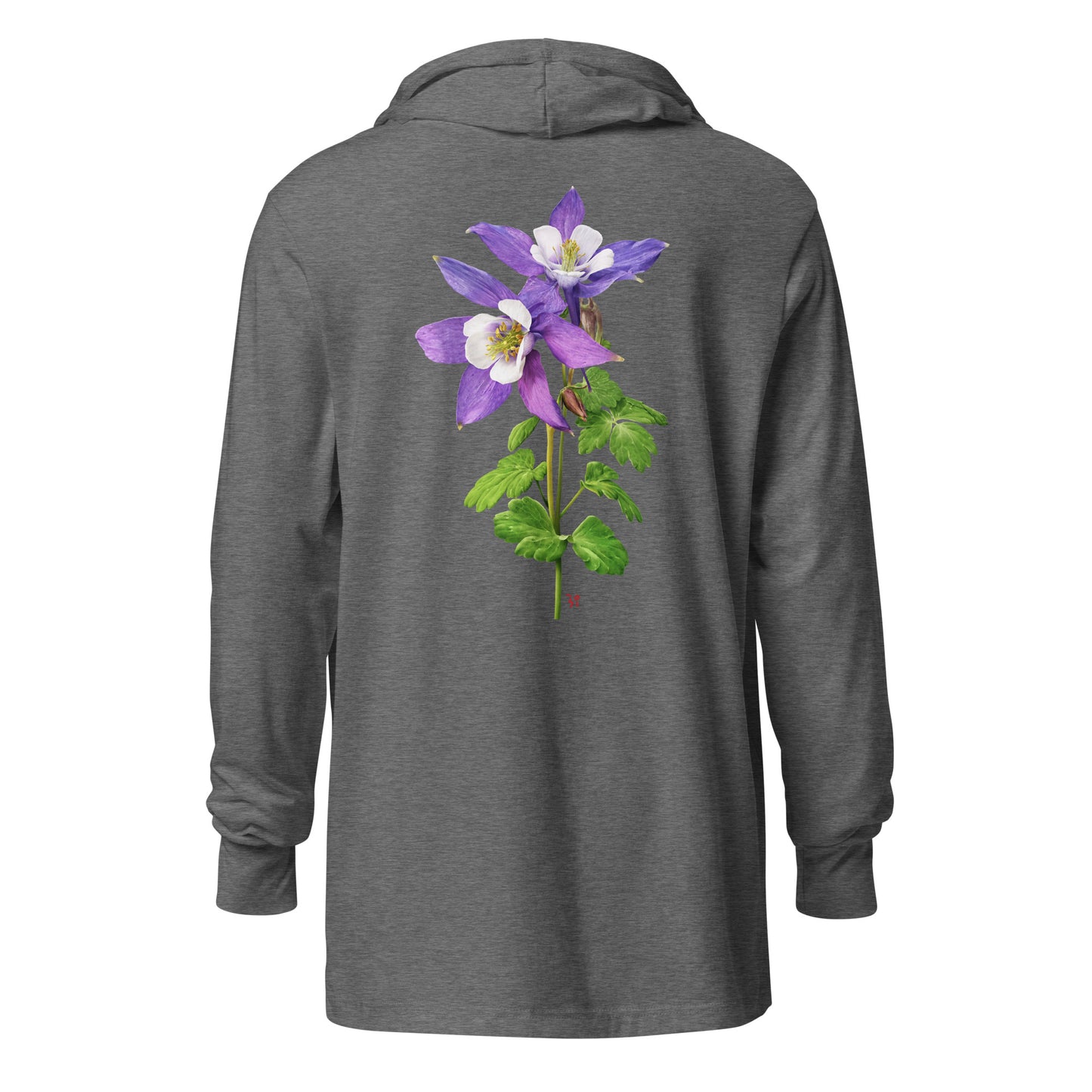 Columbine Hooded long-sleeve tee