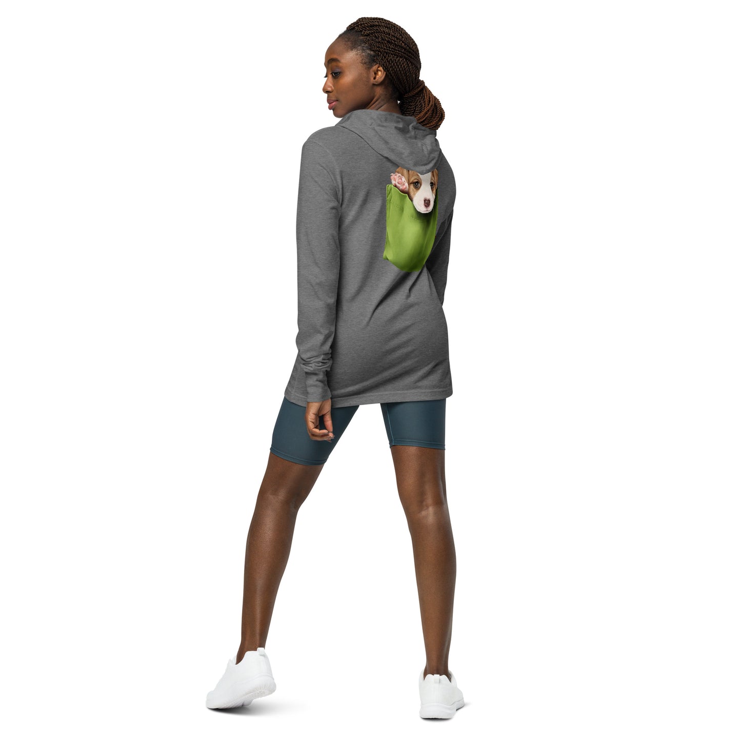 Jack Russell Terrier Hooded long-sleeve tee
