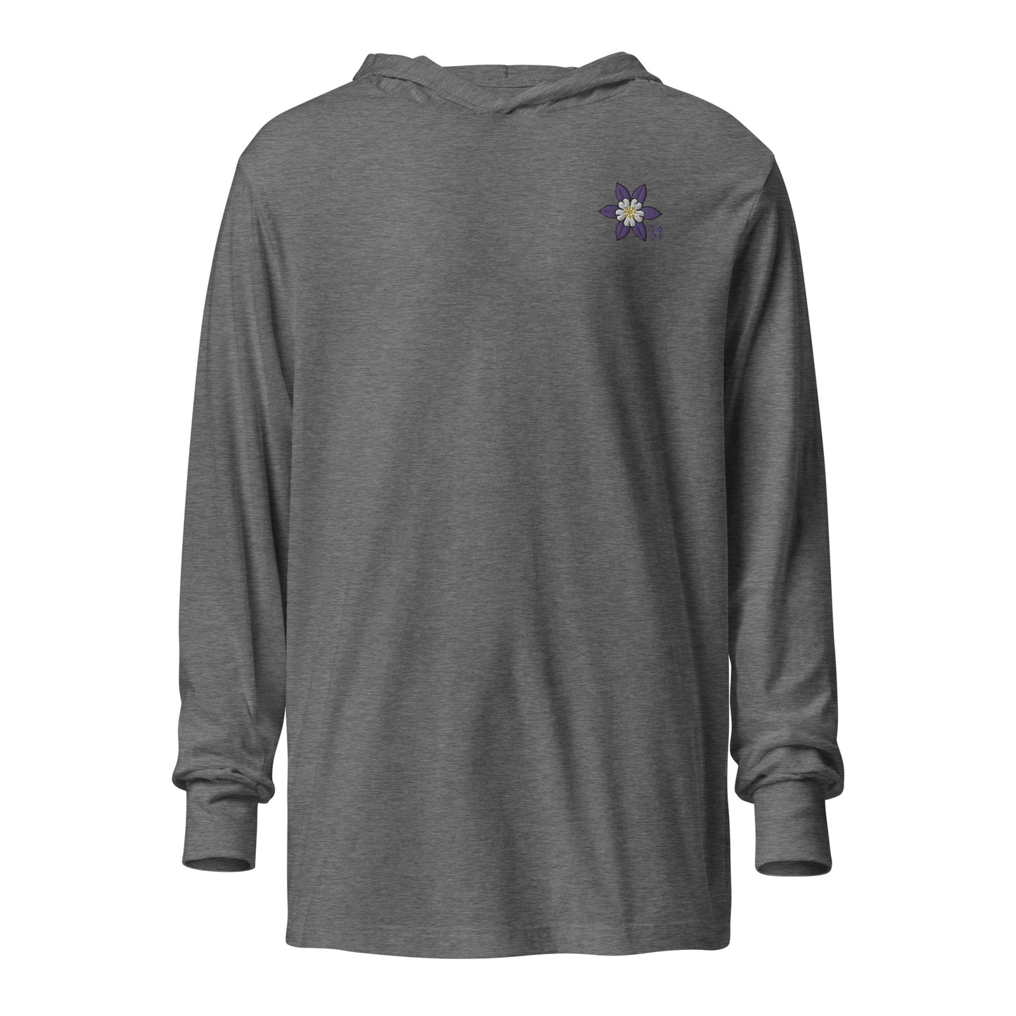 Columbine Hooded long-sleeve tee