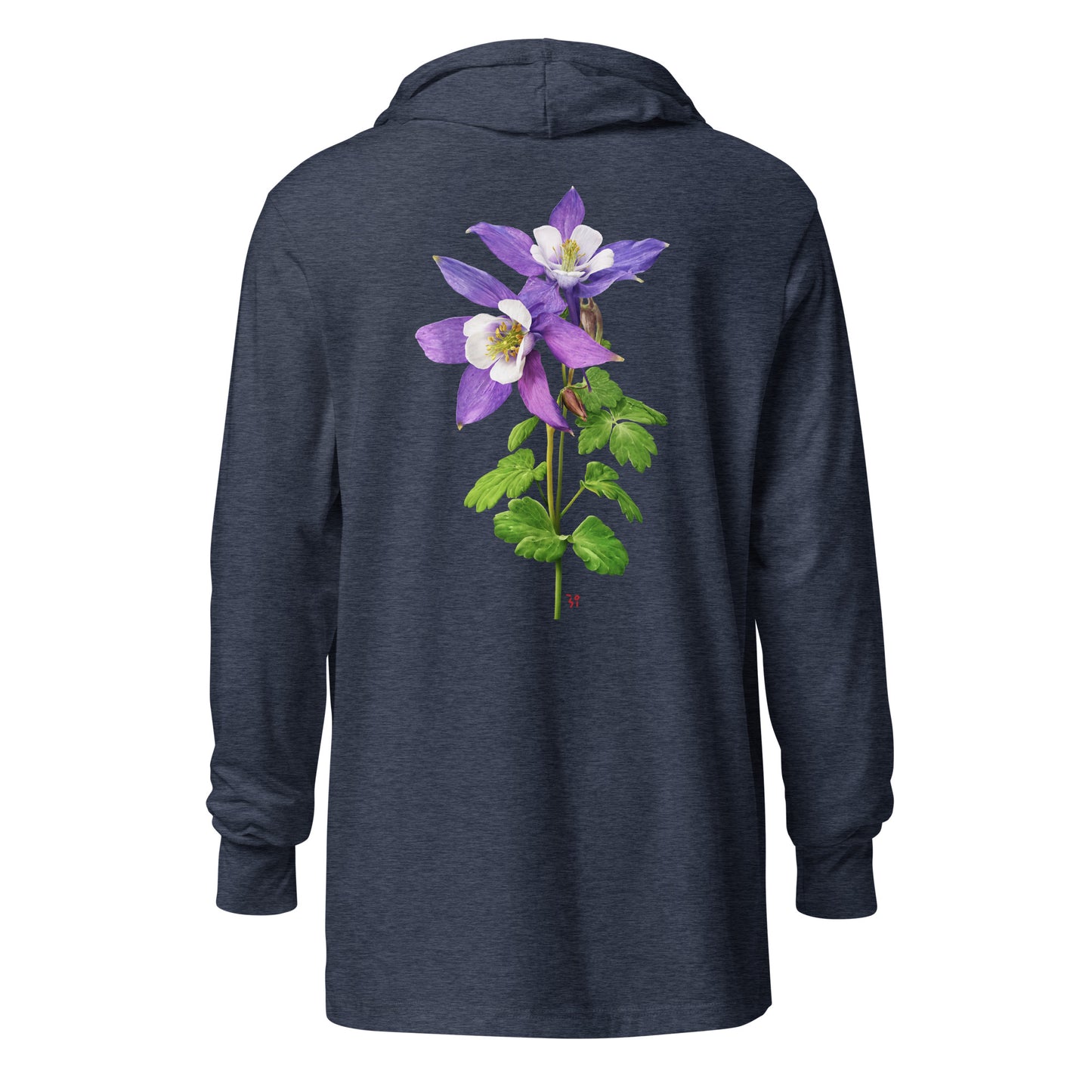 Columbine Hooded long-sleeve tee