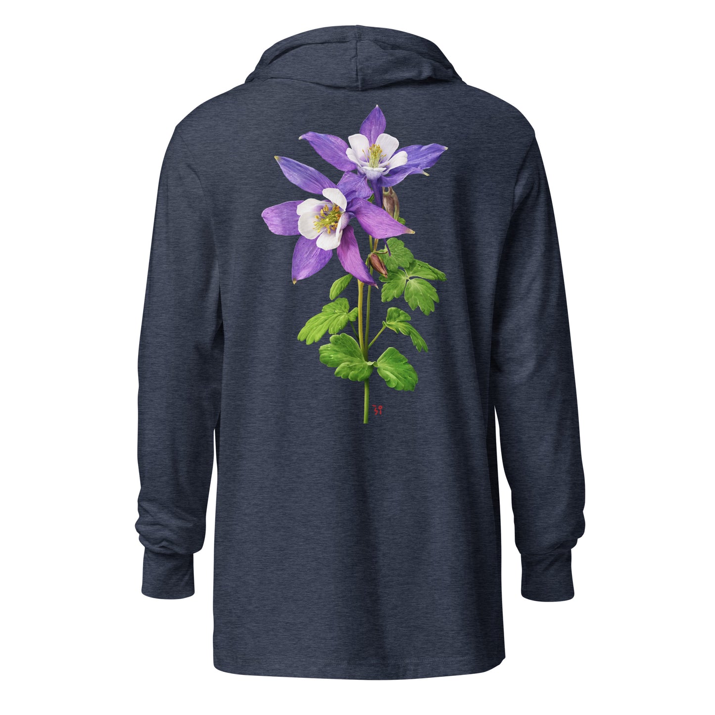 Columbine Hooded long-sleeve tee