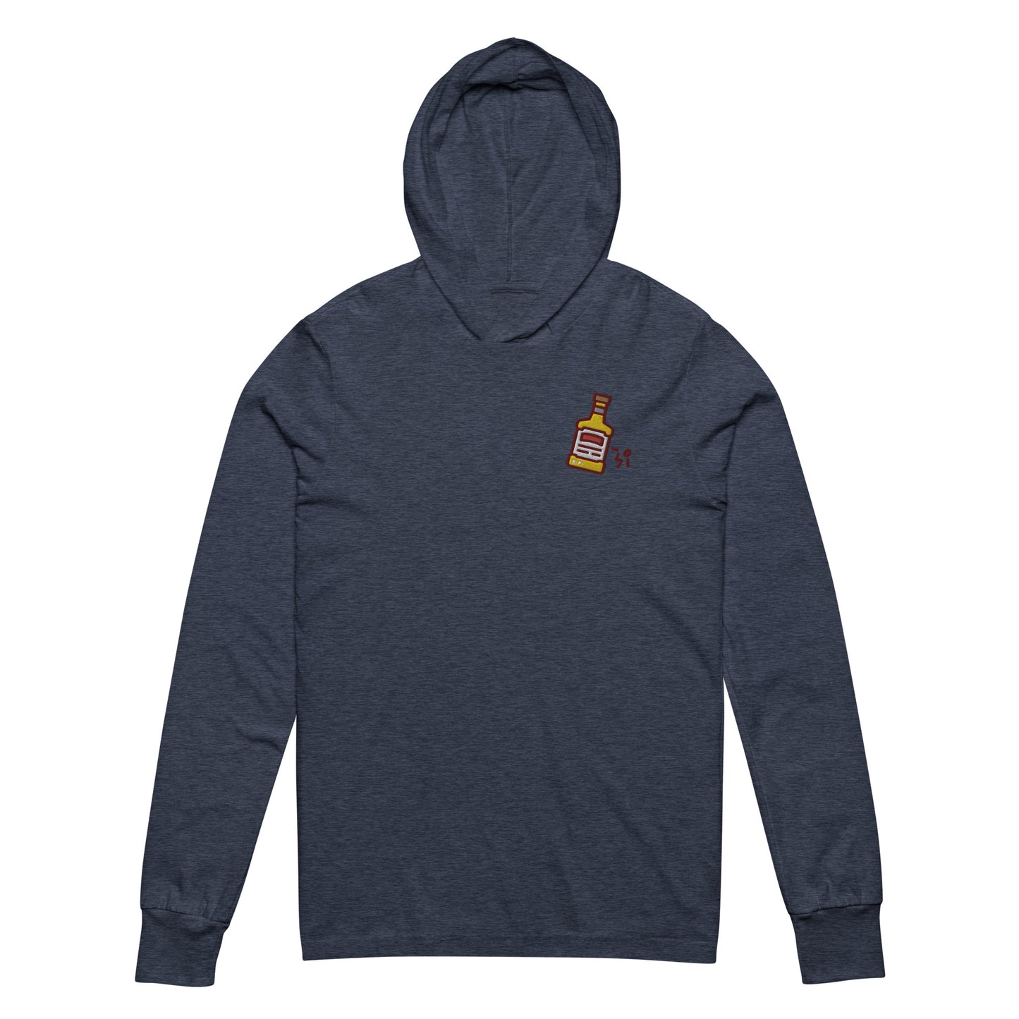 Whiskey Hooded long-sleeve tee