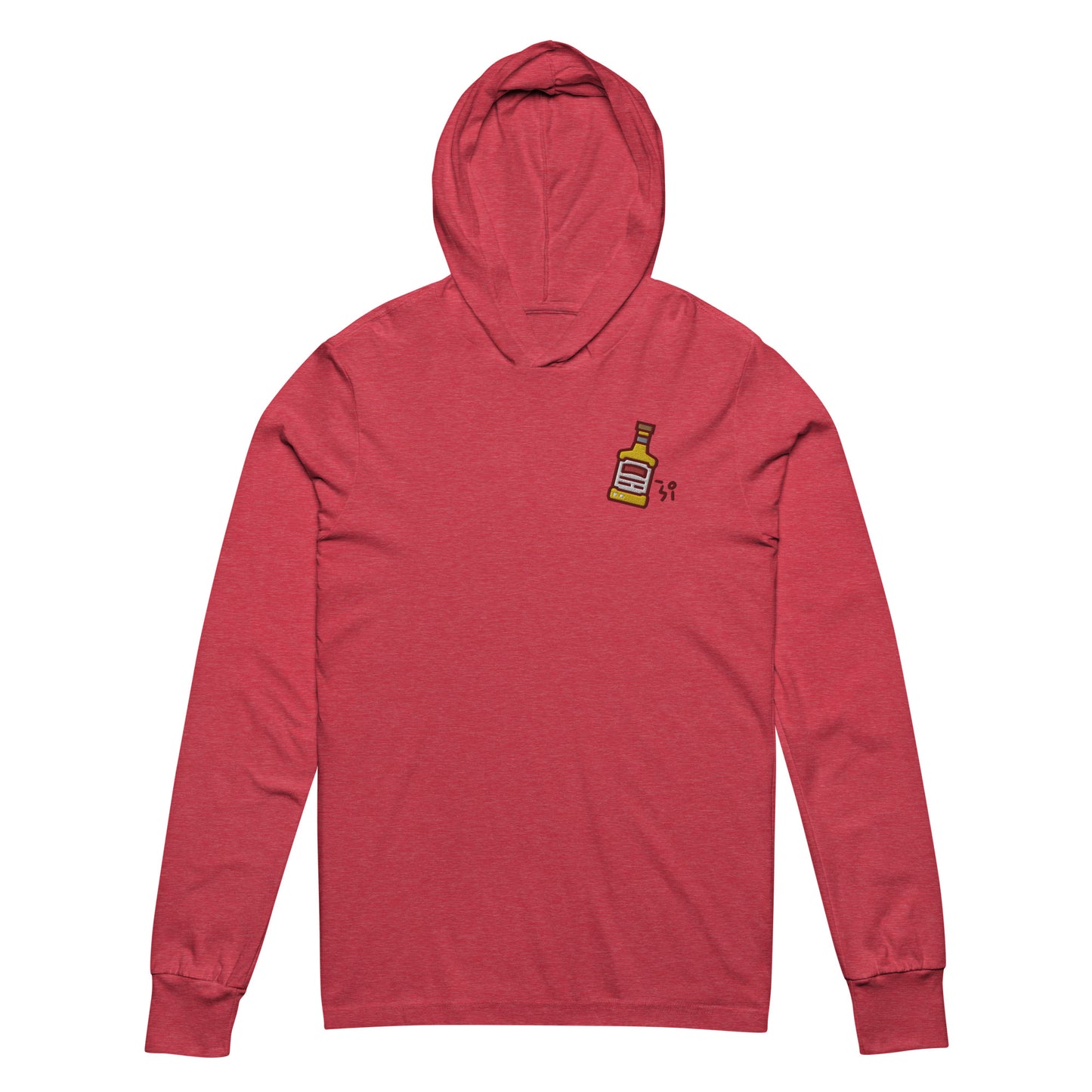 Whiskey Hooded long-sleeve tee