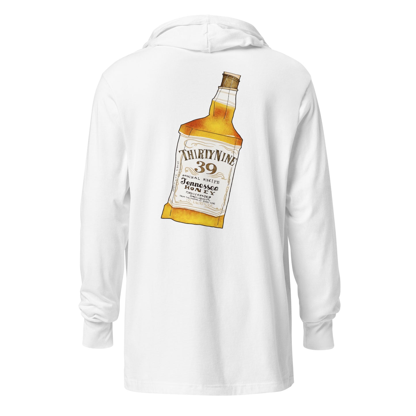 Whiskey Hooded long-sleeve tee