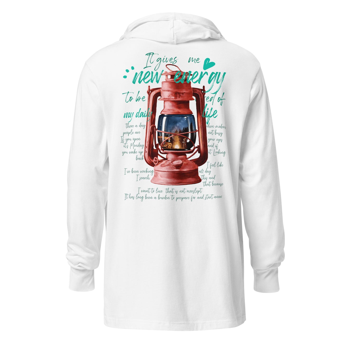 Camp lantern Hooded long-sleeve tee