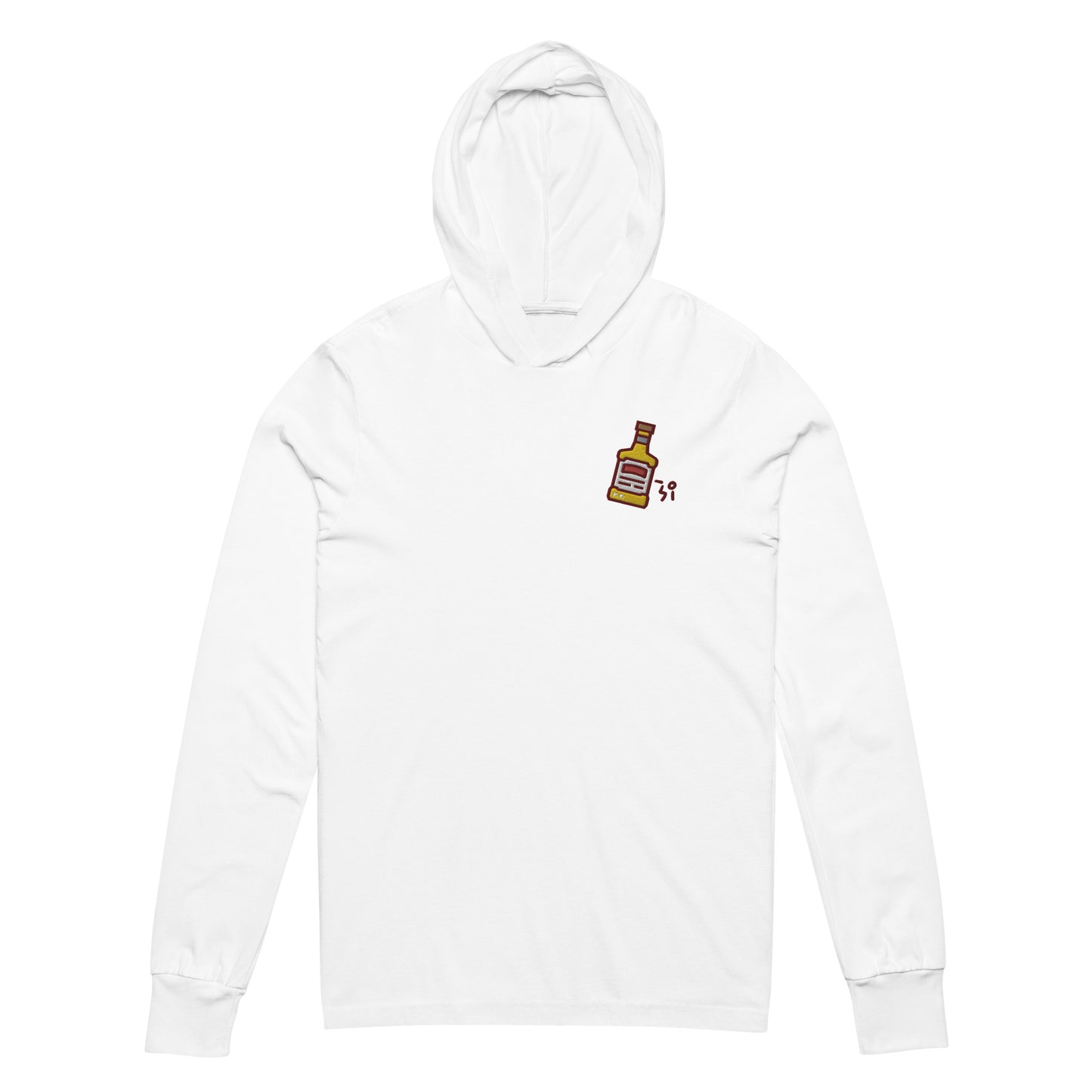 Whiskey Hooded long-sleeve tee