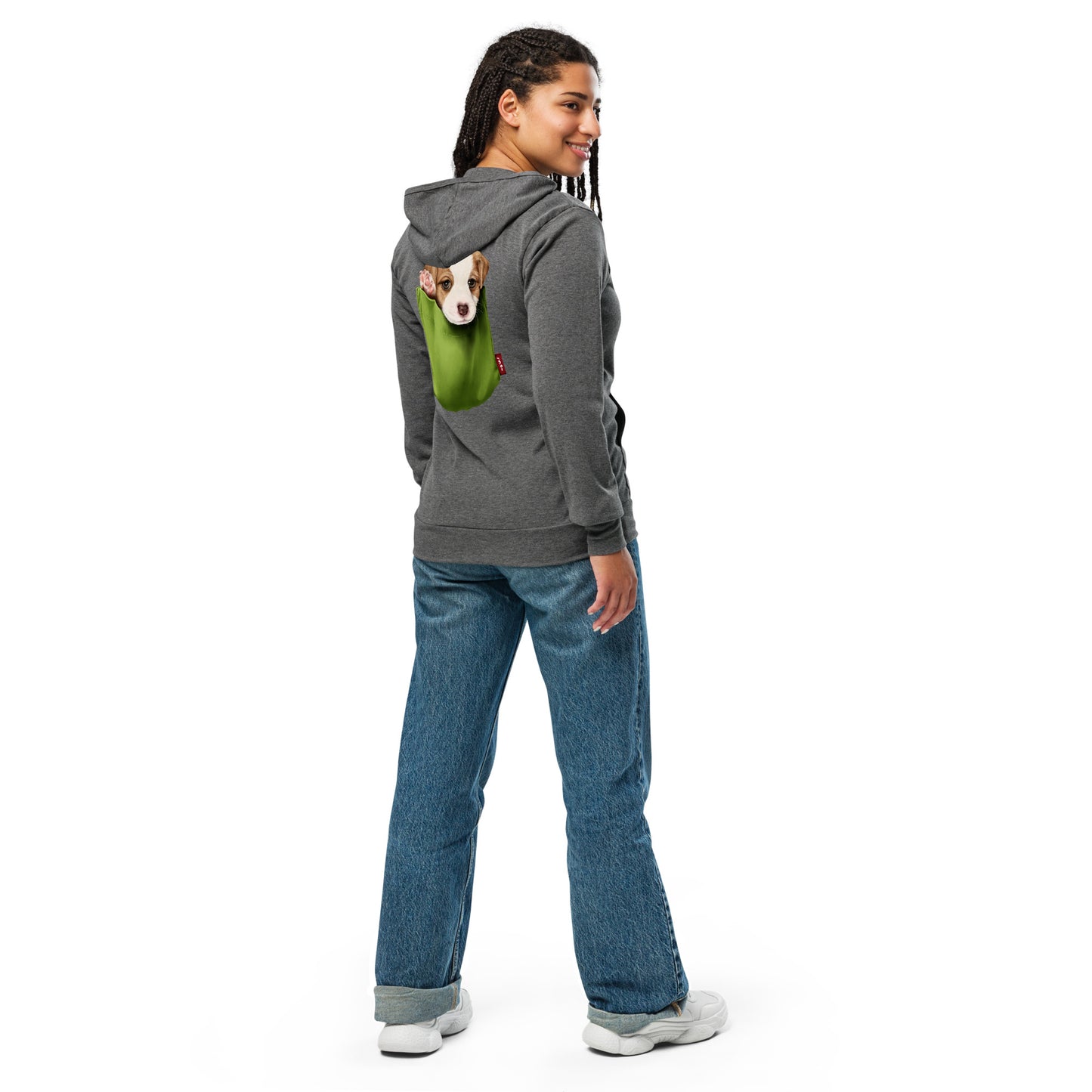 Jack Russell Terrier Unisex zip hoodie