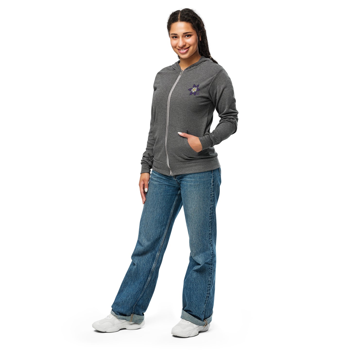 Columbine Unisex zip hoodie
