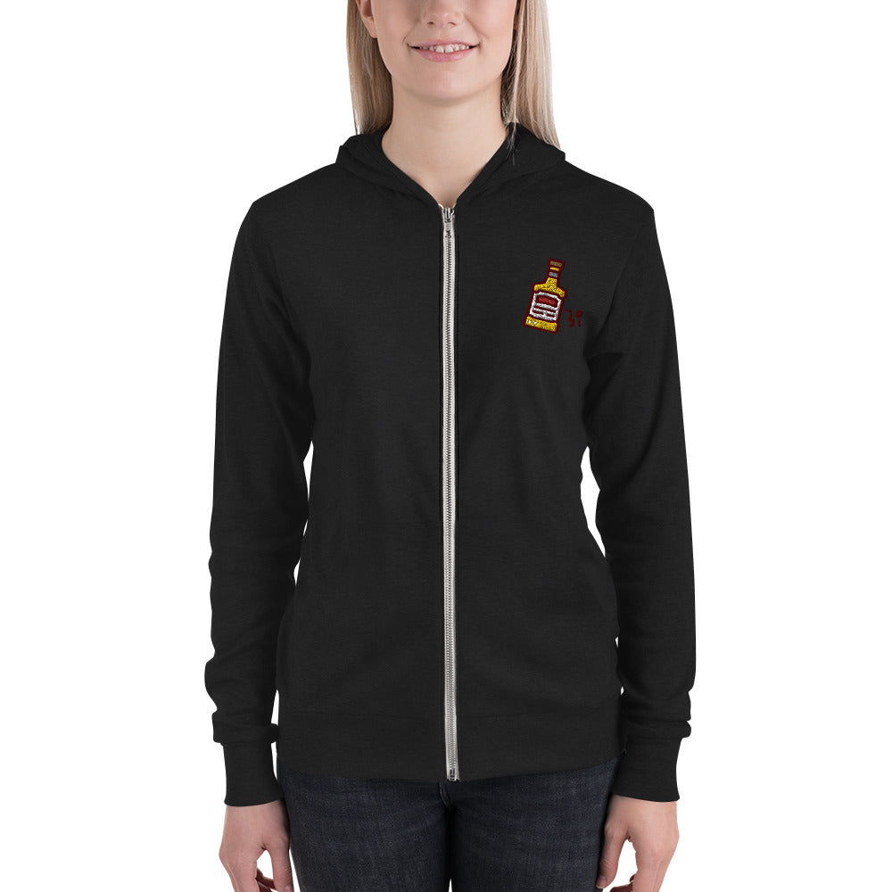 Whiskey Unisex zip hoodie