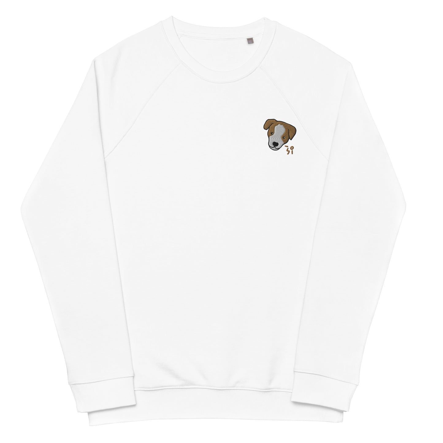 Jack Russell Terrier Unisex organic raglan sweatshirt