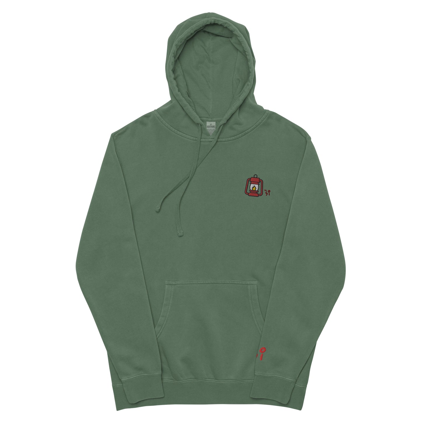 Camp lantern Unisex pigment-dyed hoodie