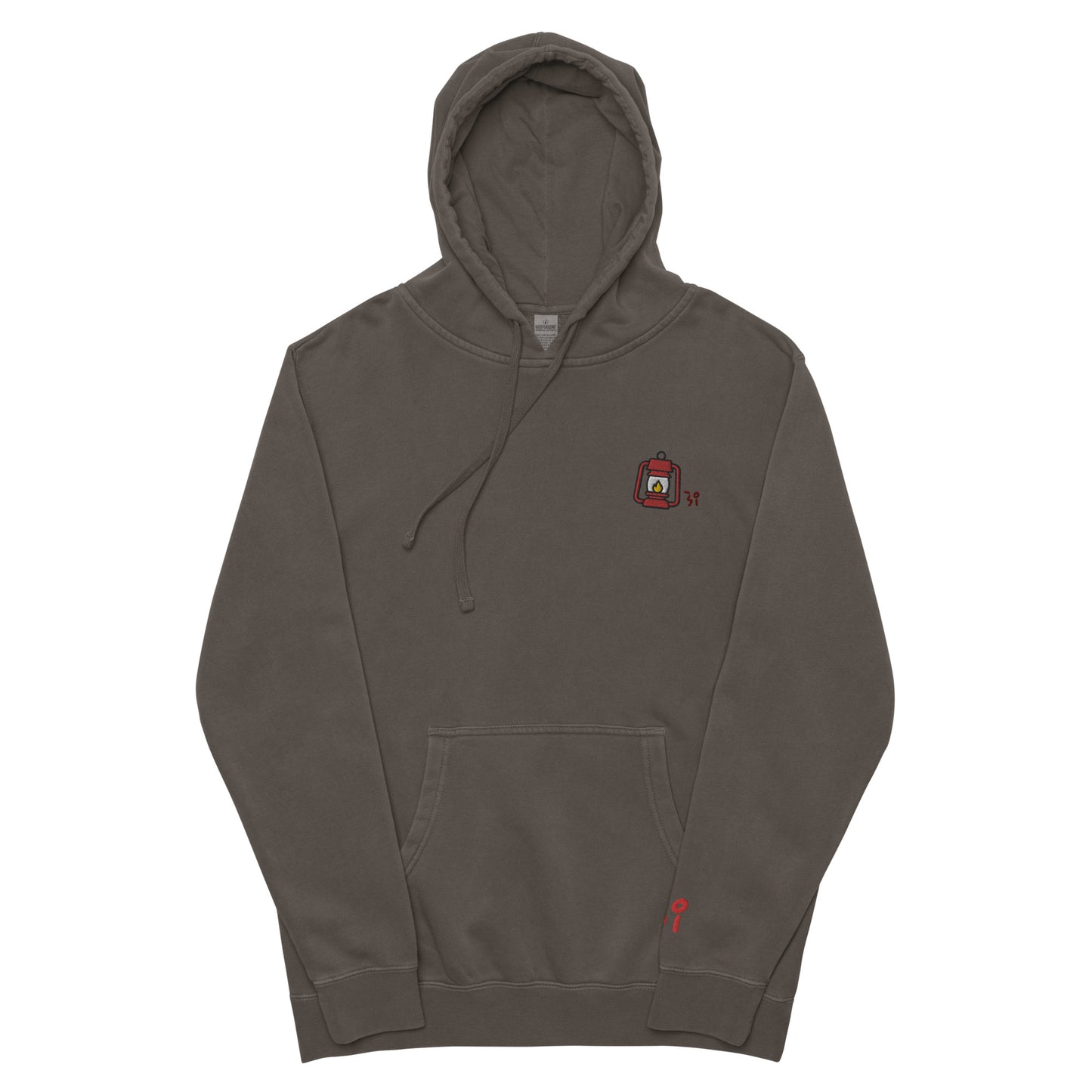 Camp lantern Unisex pigment-dyed hoodie