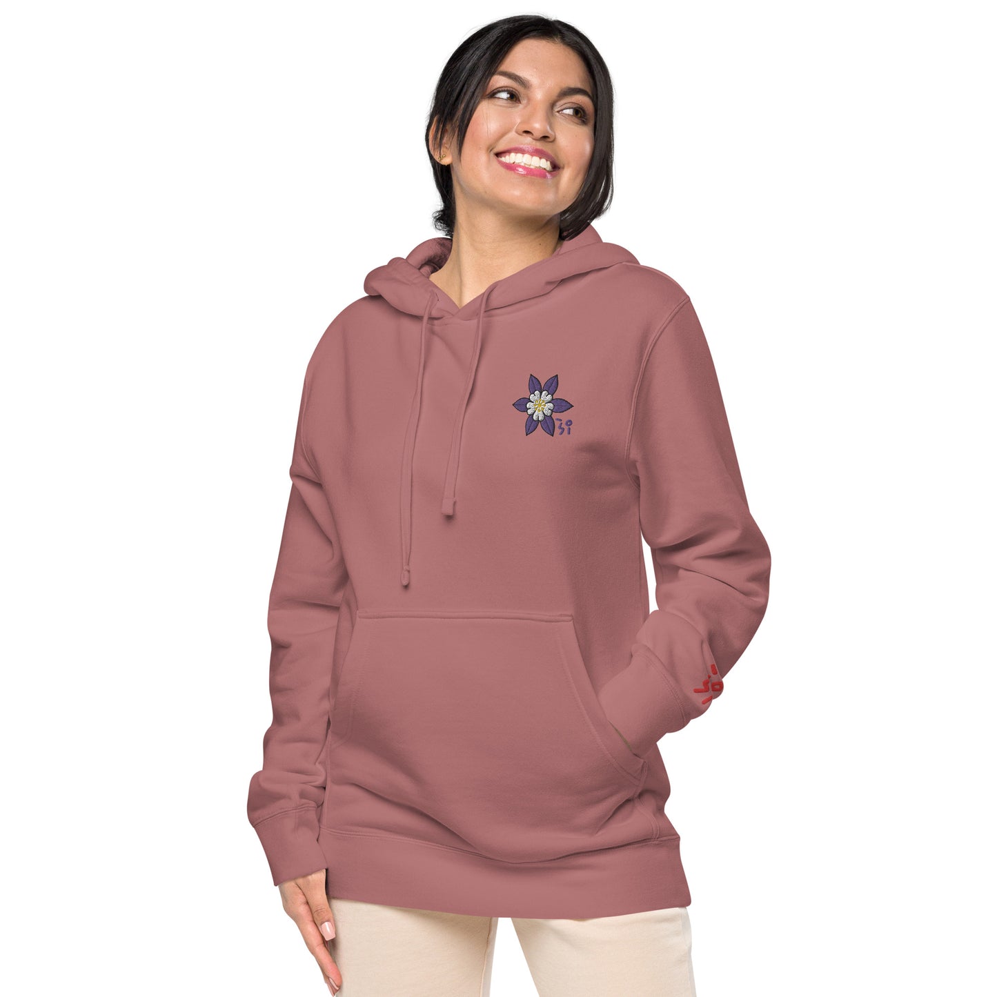 Columbine Unisex pigment-dyed hoodie