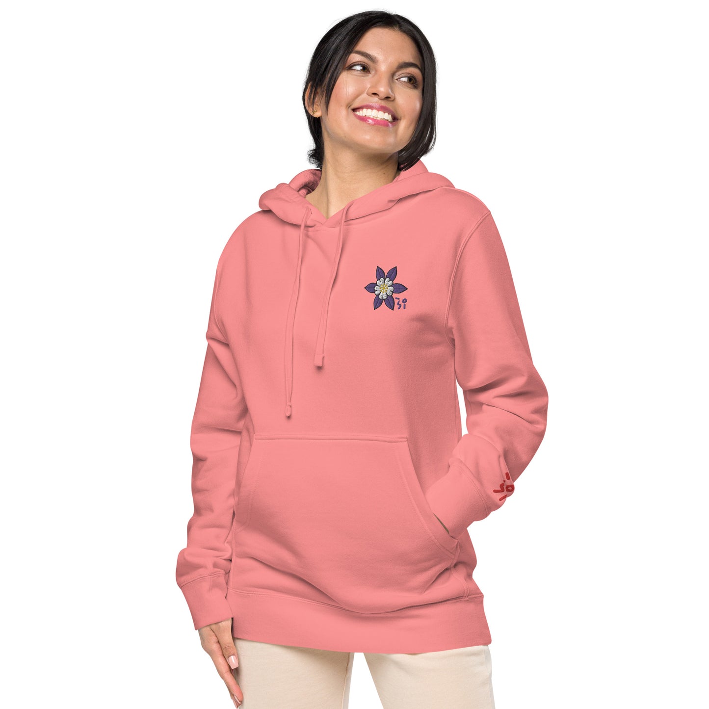 Columbine Unisex pigment-dyed hoodie