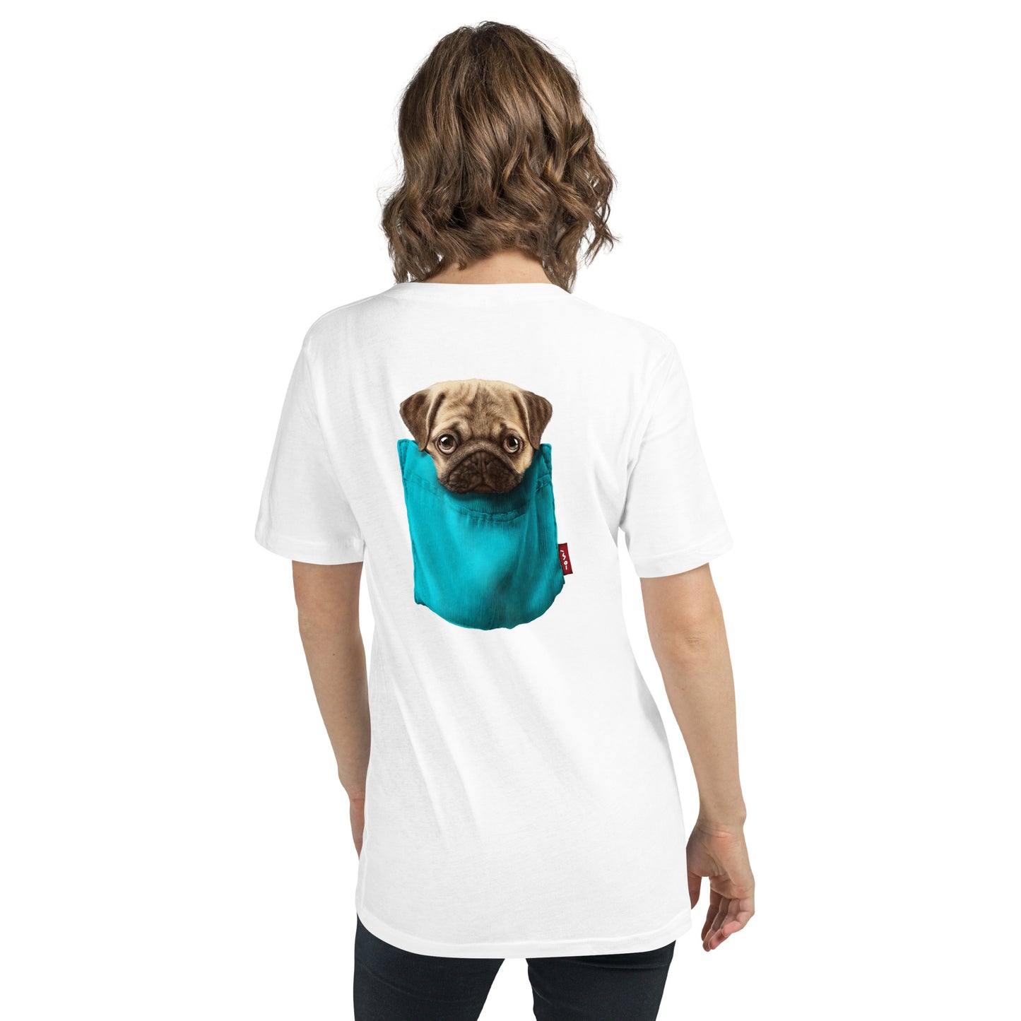 Pug Unisex Short Sleeve V-Neck T-Shirt