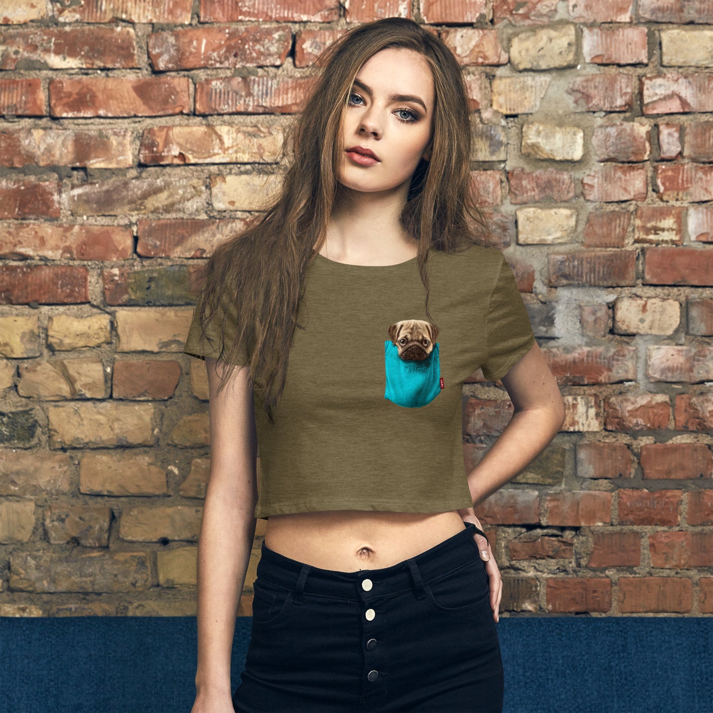 Pug Women’s Crop Tee