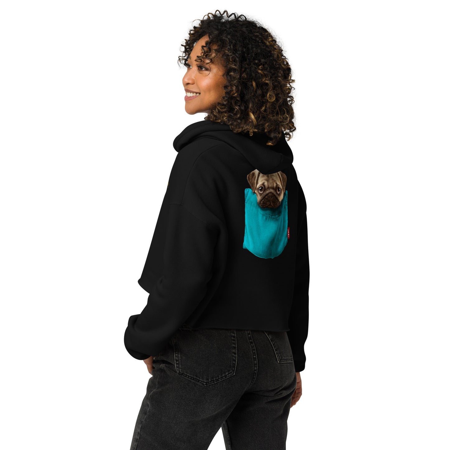Pug Crop Hoodie