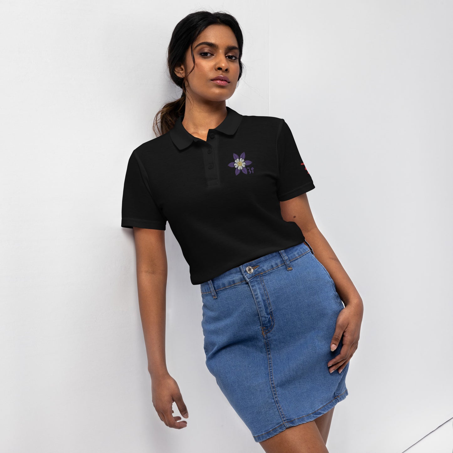 Chinese quince Women’s pique polo shirt
