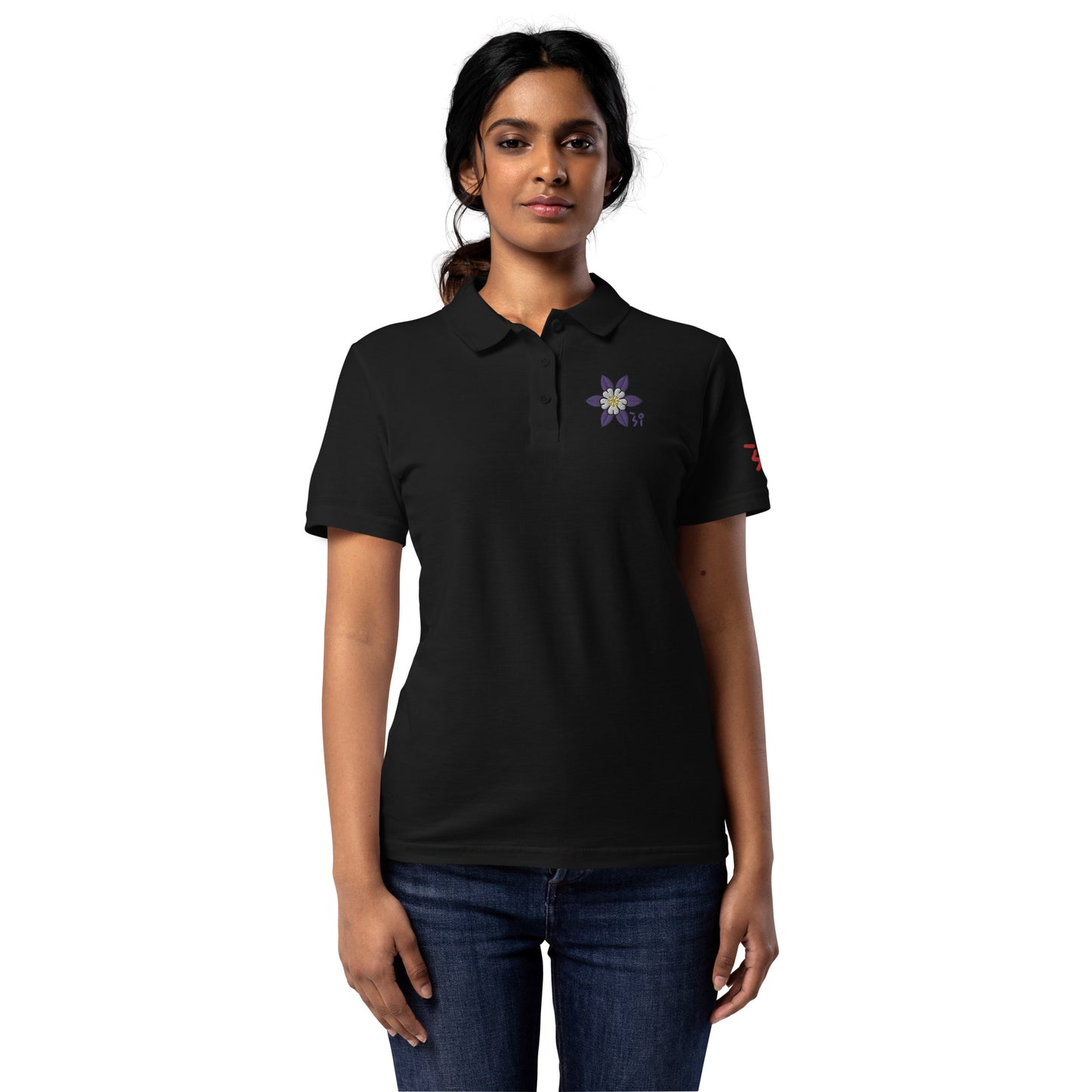 Chinese quince Women’s pique polo shirt