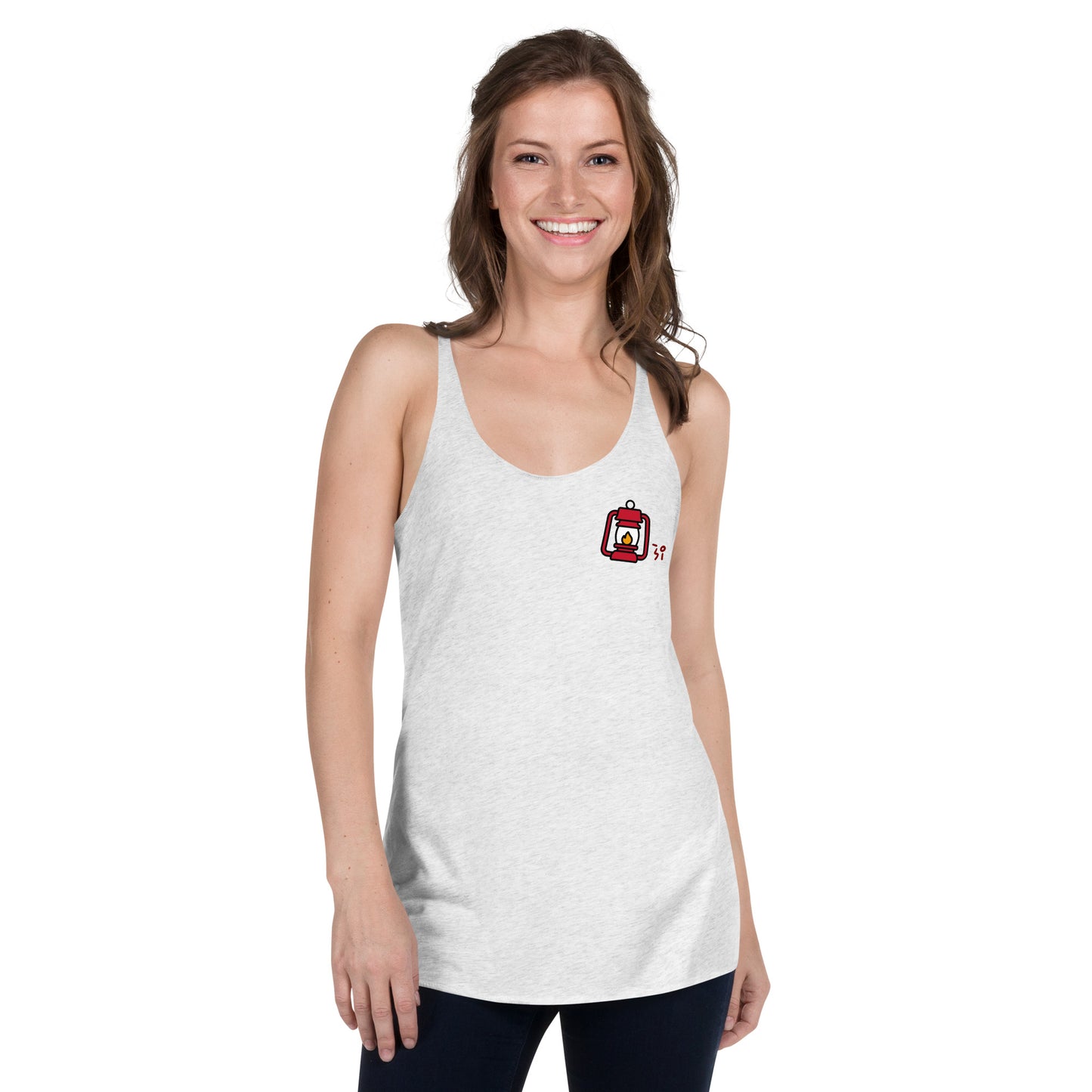 Camp lantern Women's Racerback Tank