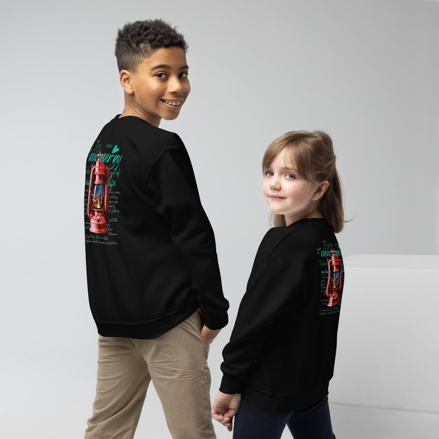 Camp lantern Youth crewneck sweatshirt