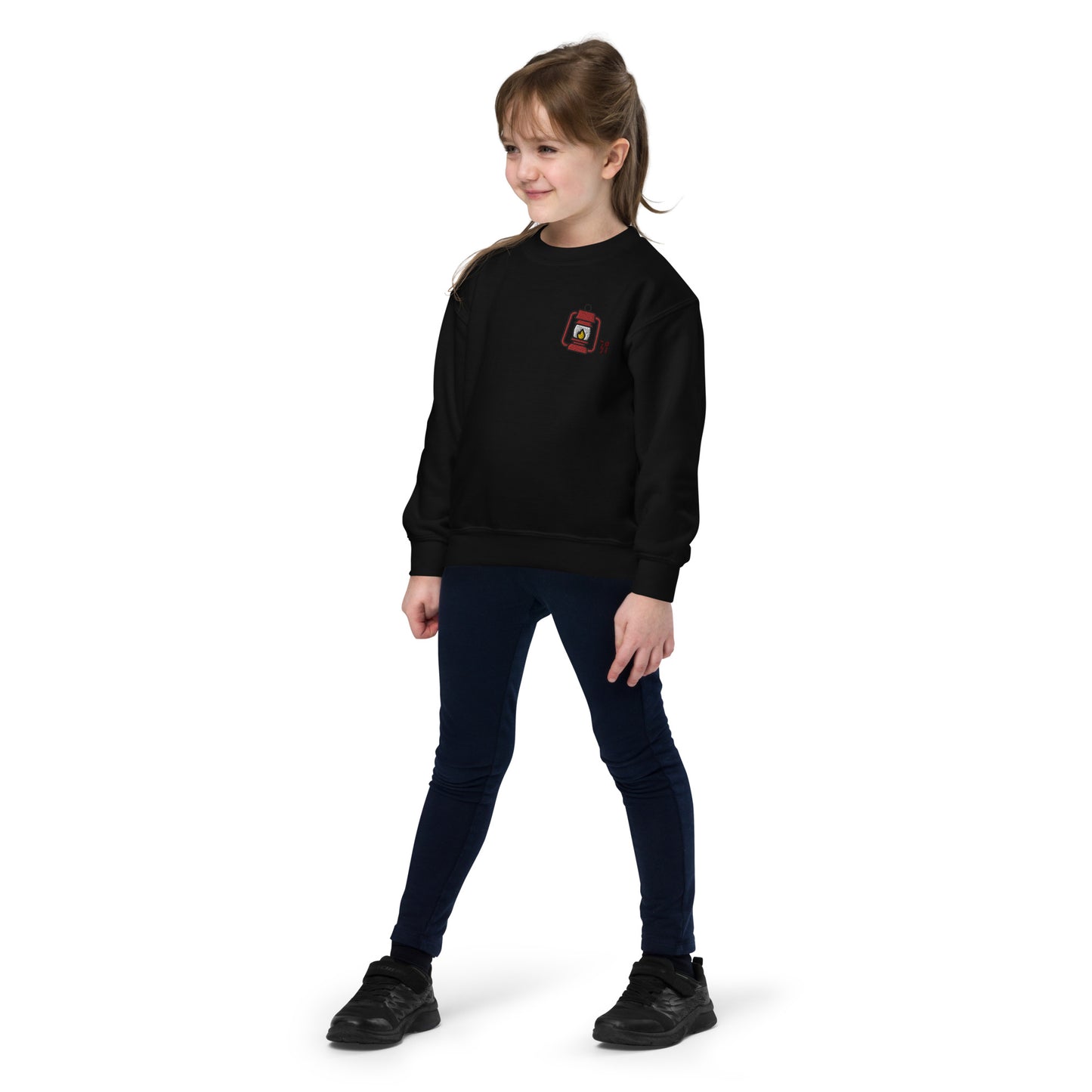 Camp lantern Youth crewneck sweatshirt