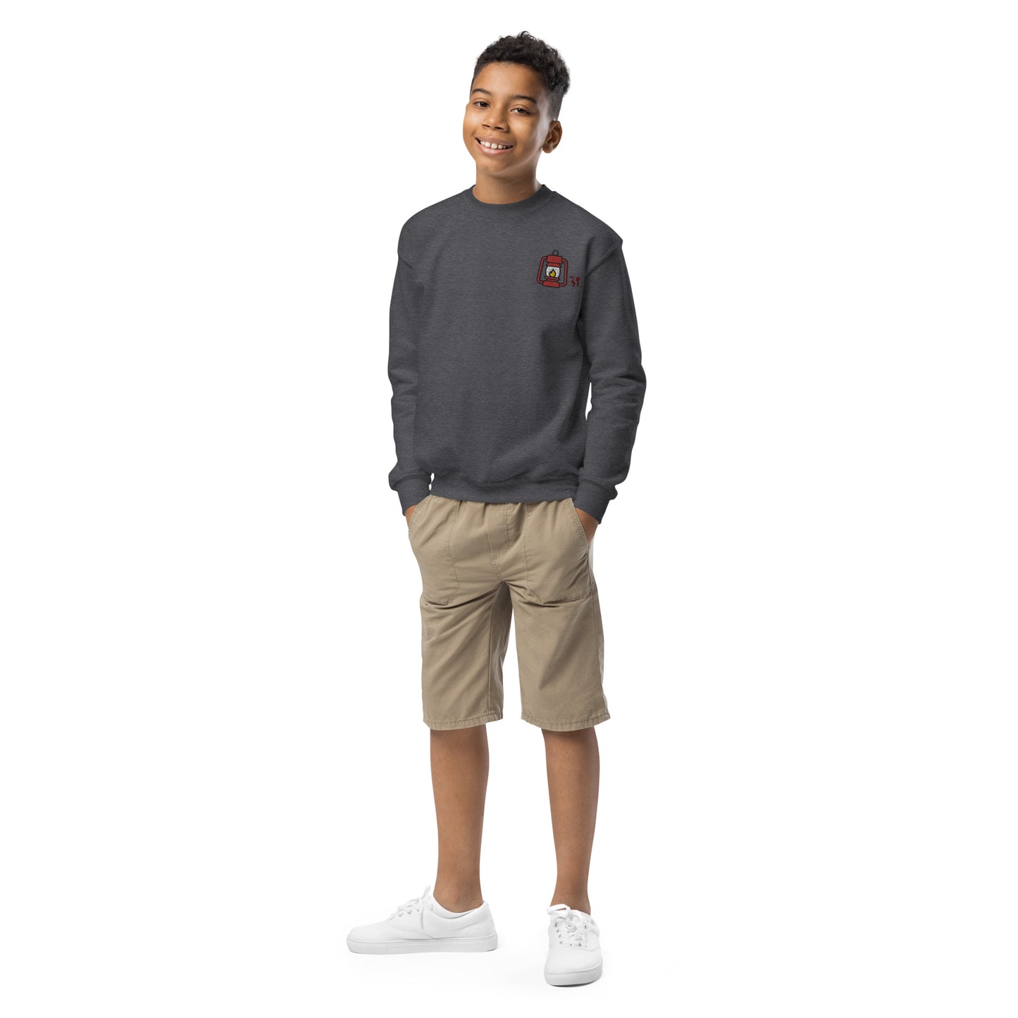 Camp lantern Youth crewneck sweatshirt