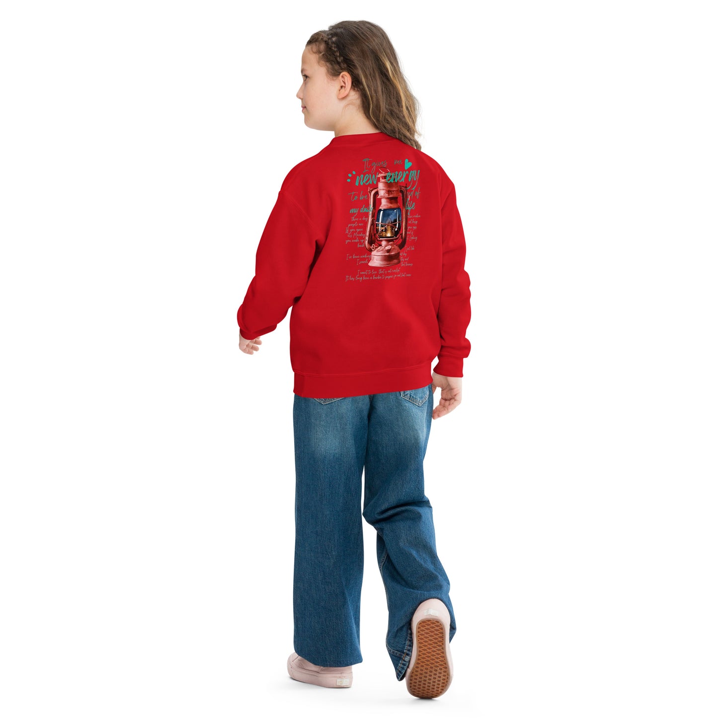 Camp lantern Youth crewneck sweatshirt
